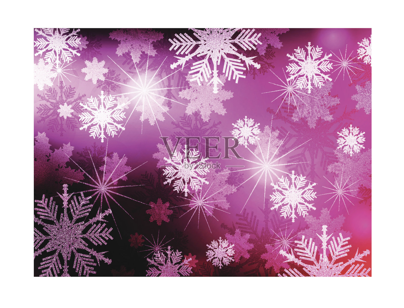 雪花的背景插画图片素材