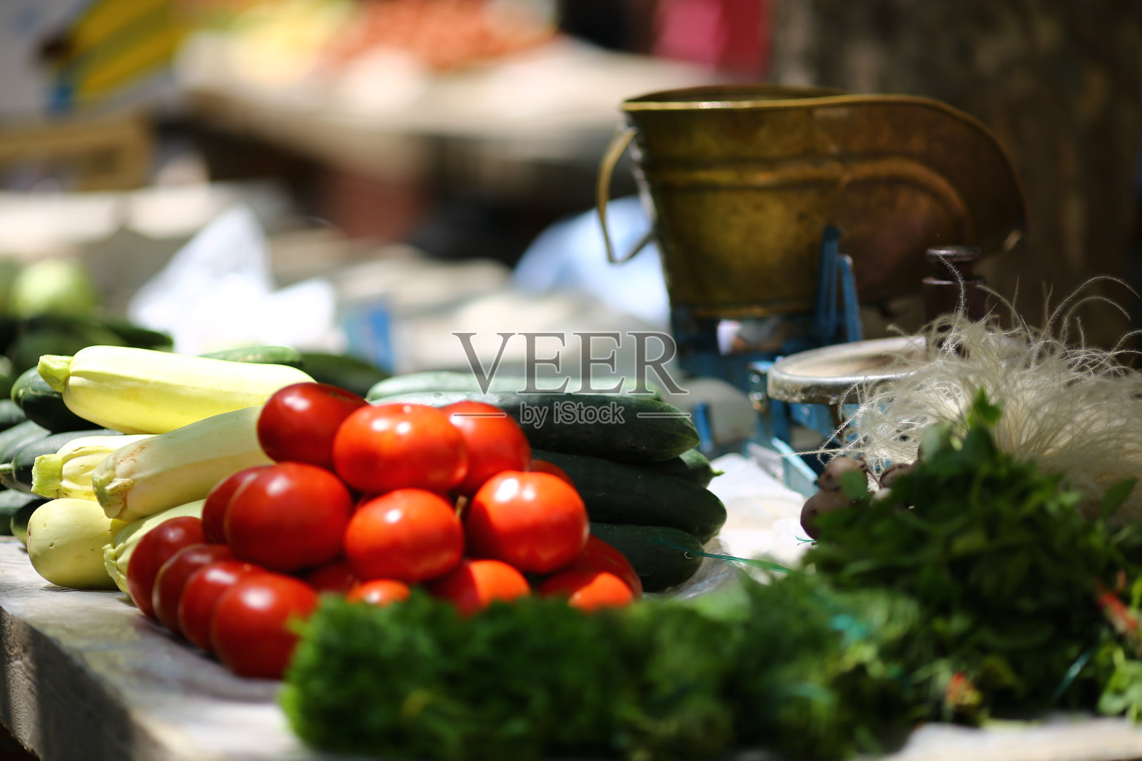 街市上的新鲜蔬菜照片摄影图片