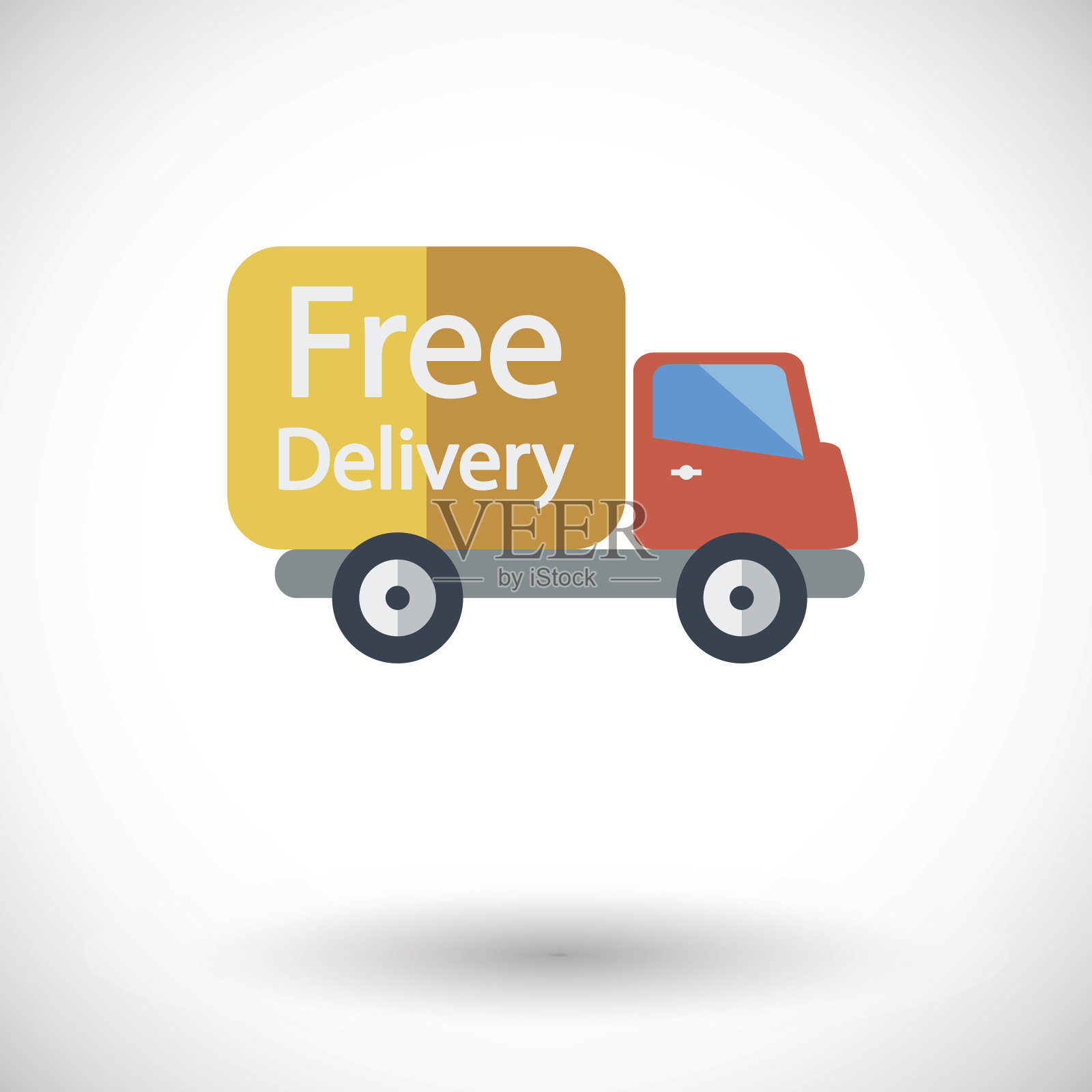 送货车插画图片素材