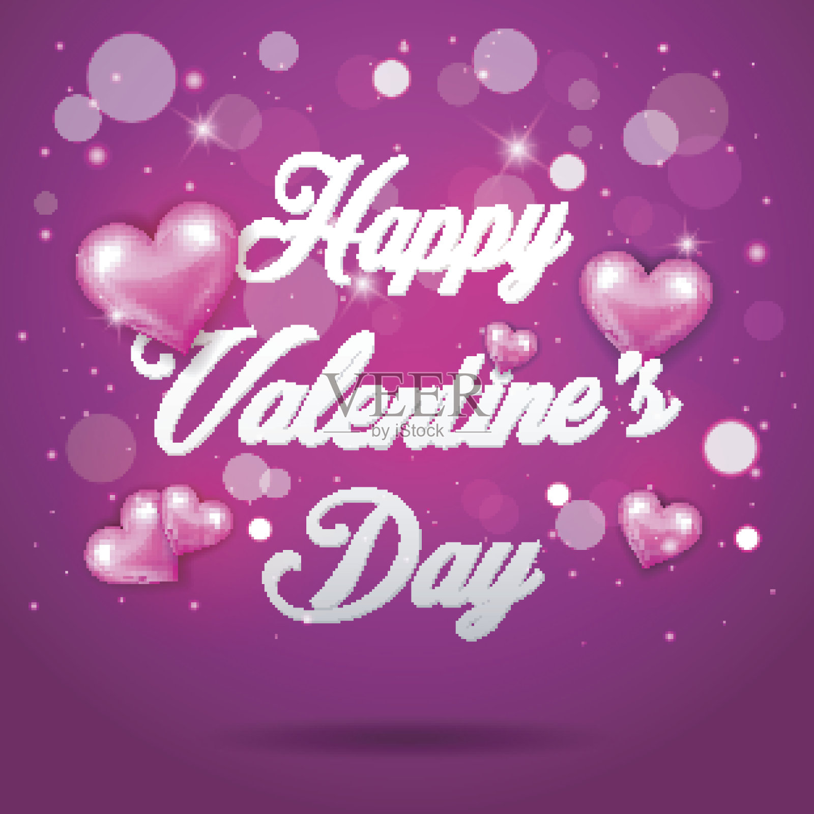 情人节背景与心插画图片素材