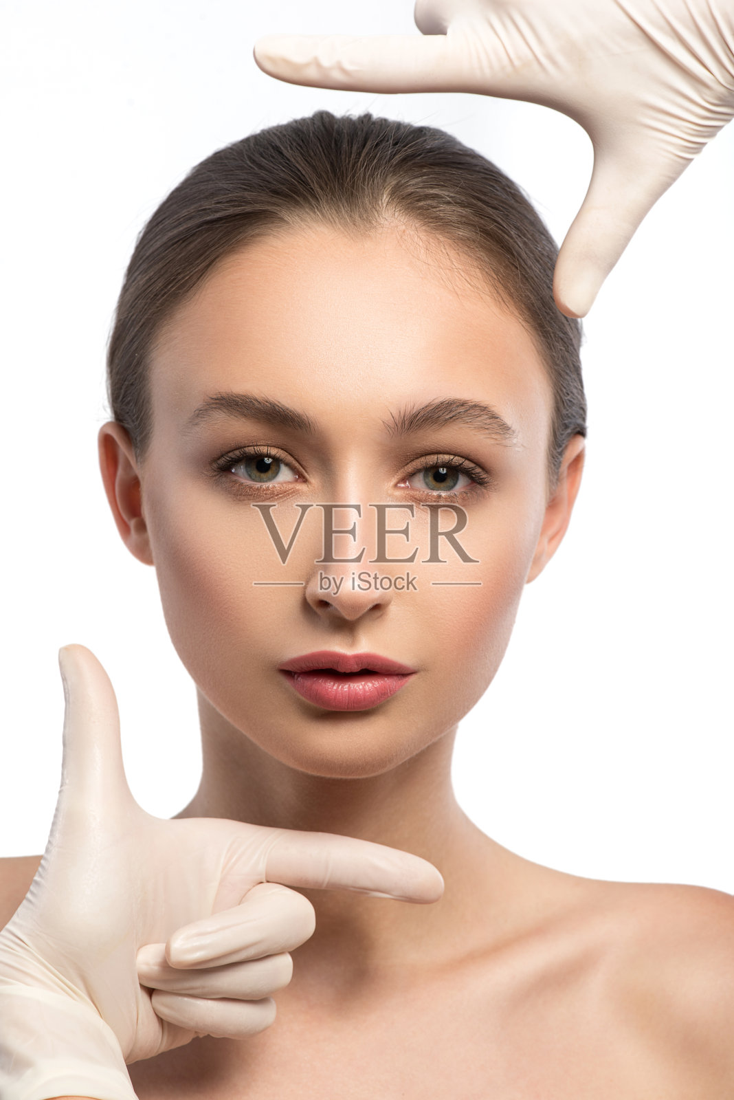 拥有完美外表的迷人女孩照片摄影图片