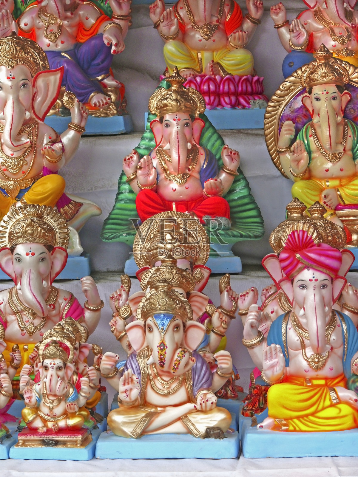 甘尼萨的小雕像照片摄影图片