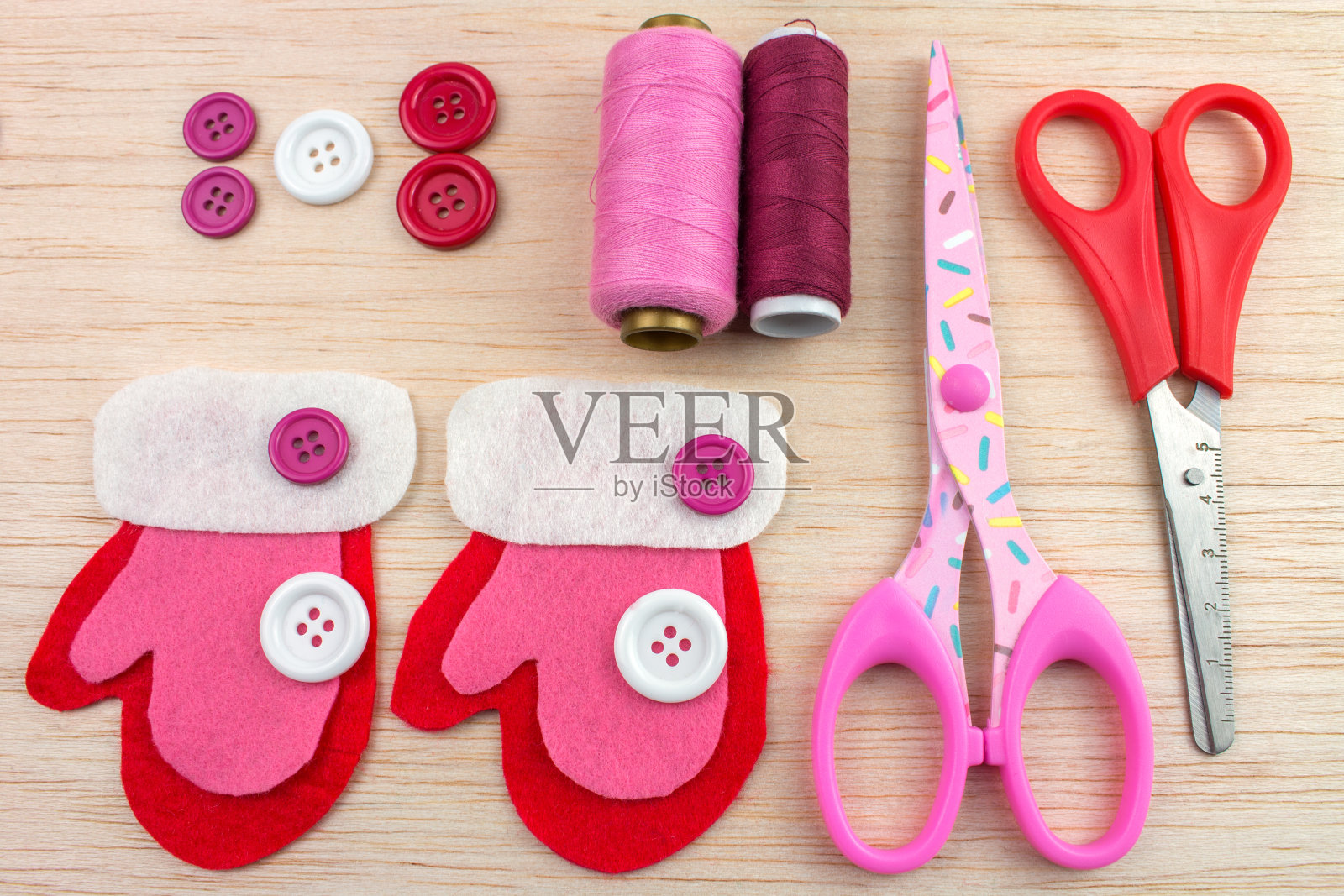 毛毡手套照片摄影图片