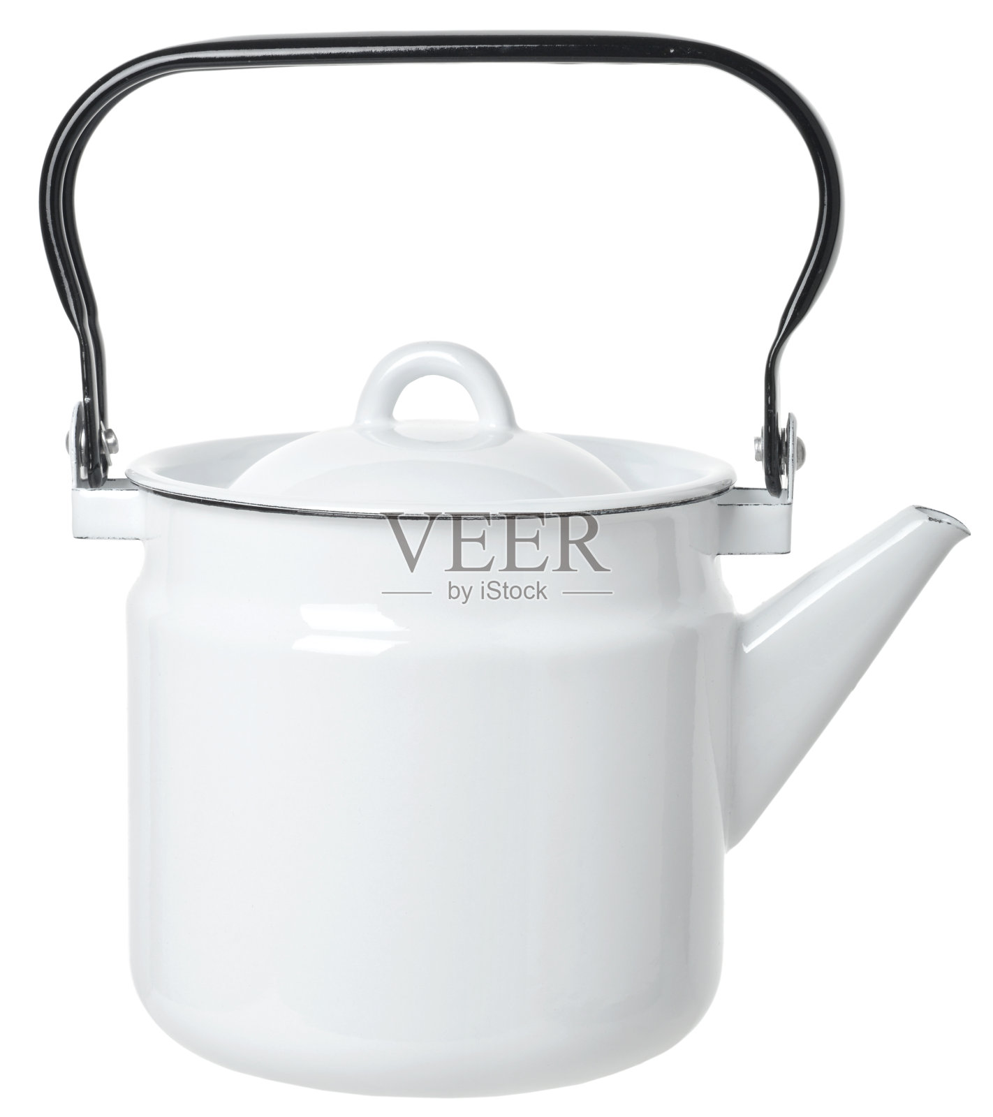 简单的白瓷水壶照片摄影图片