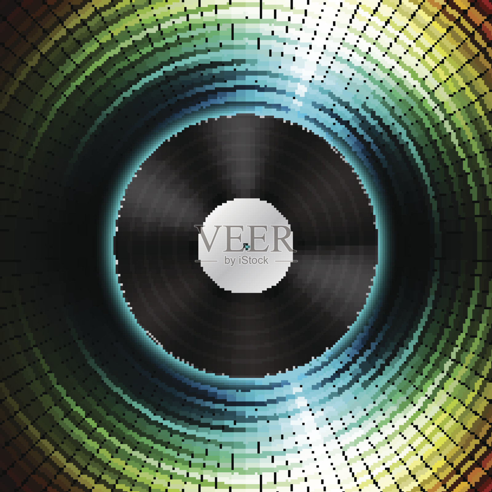 黑胶唱片背景插画图片素材