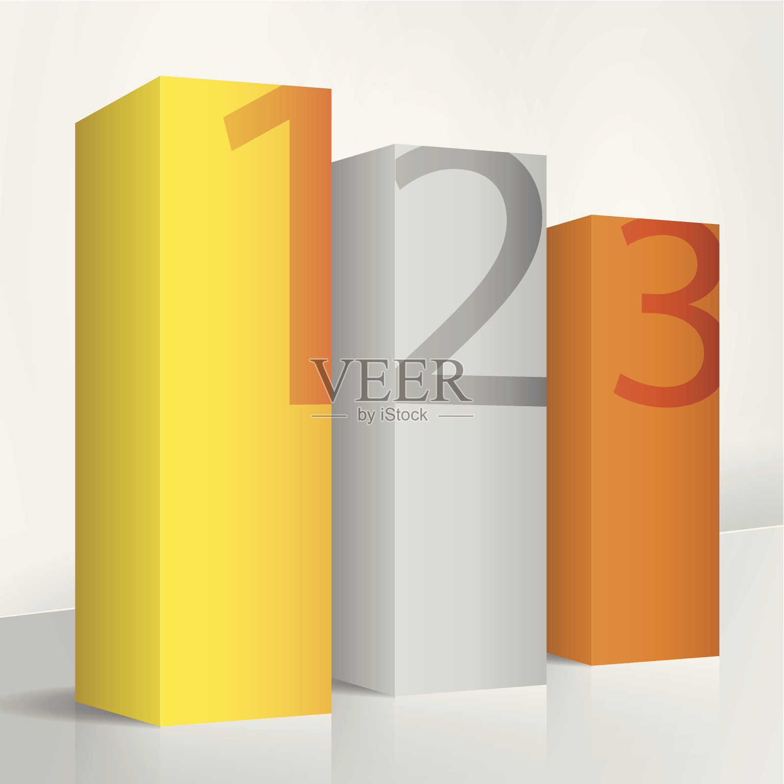 金，银，铜锭插画图片素材