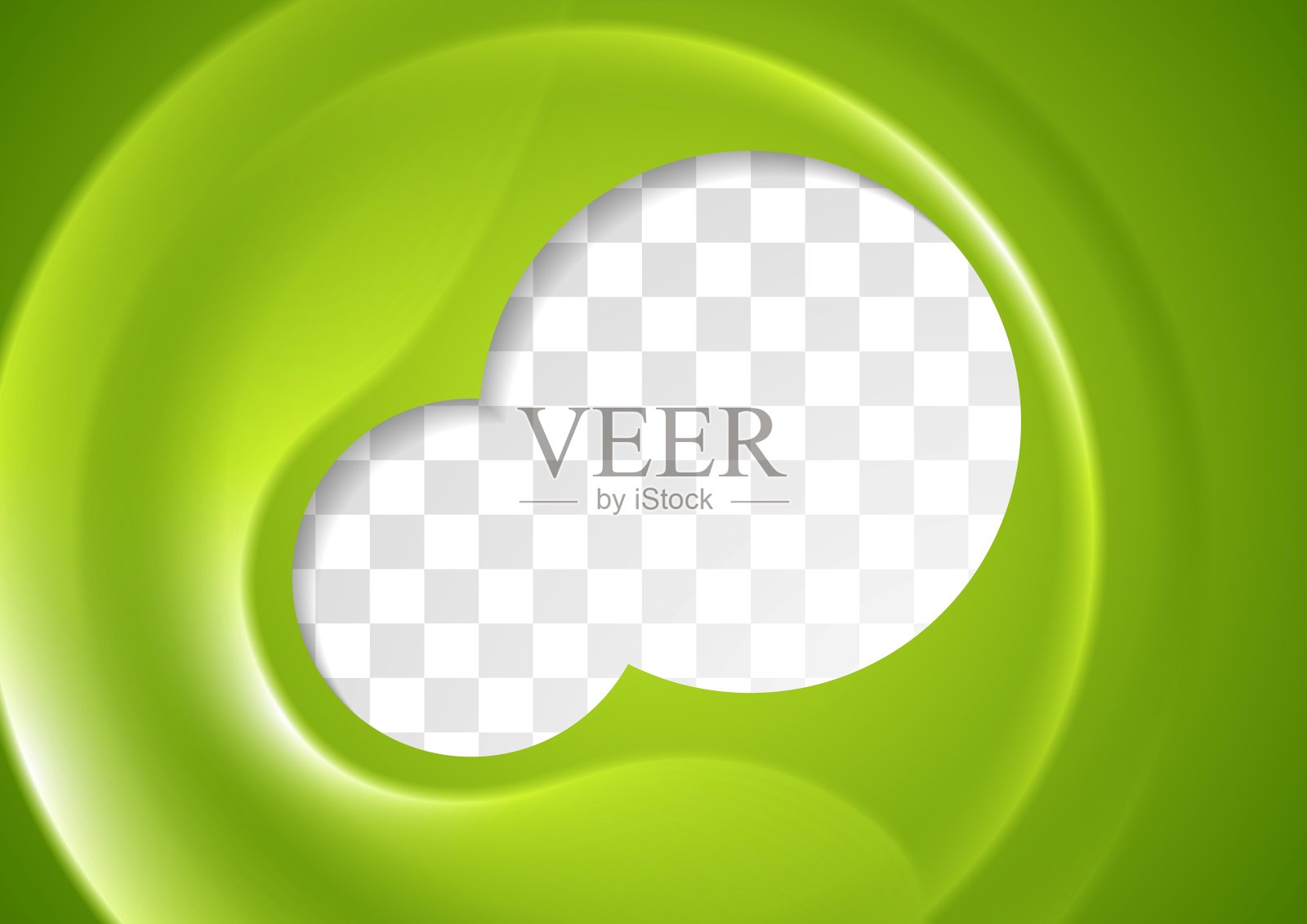 摘要绿色传单设计插画图片素材