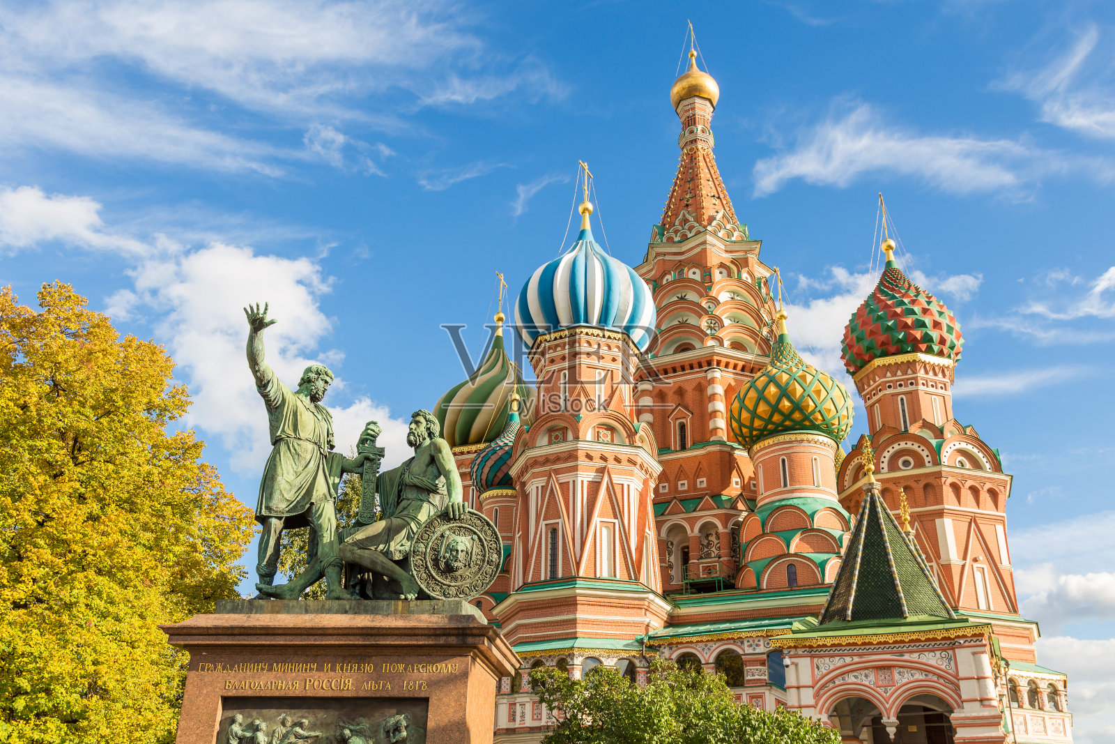 莫斯科的圣巴西尔大教堂照片摄影图片