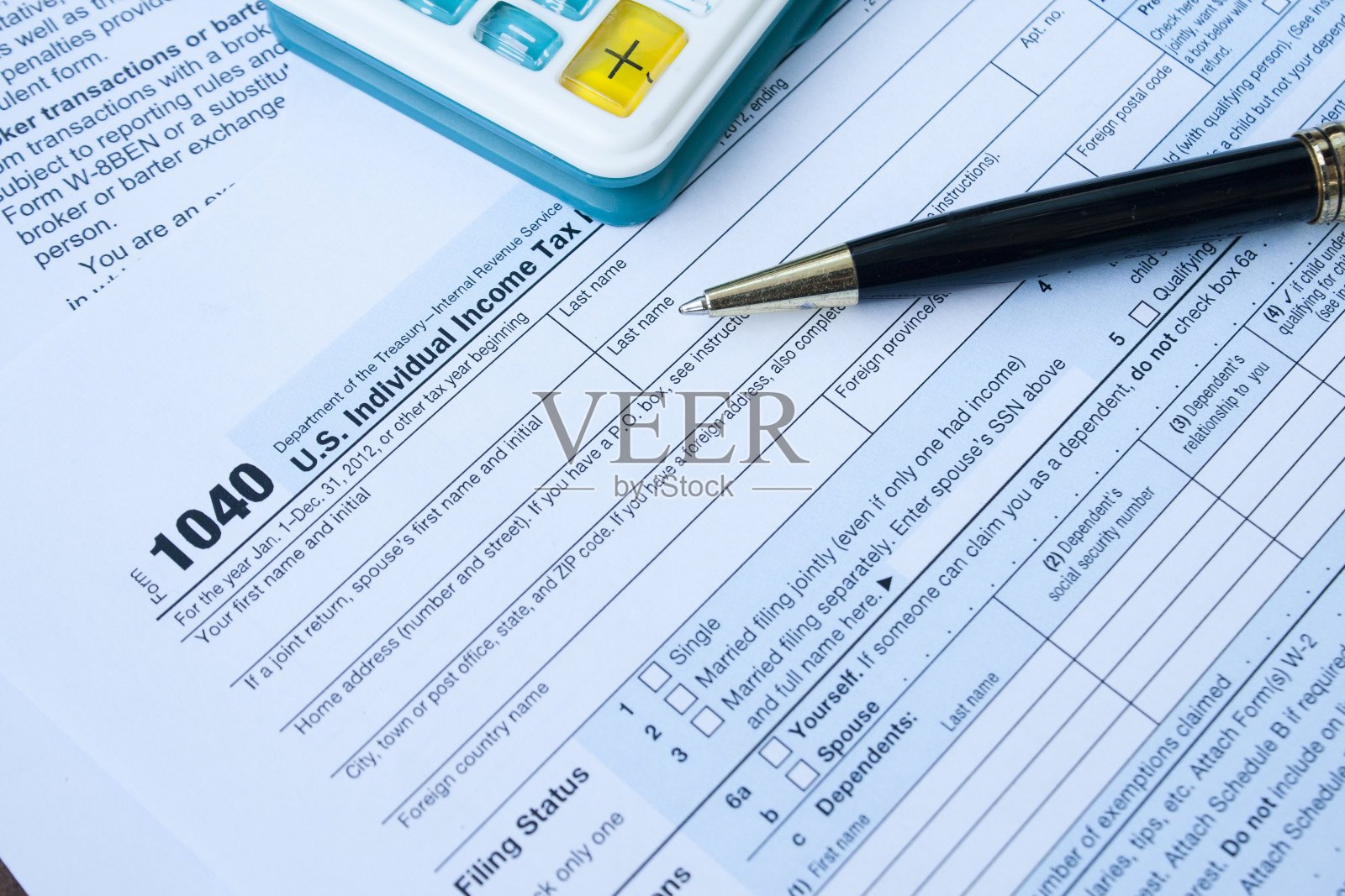 美国税单照片摄影图片