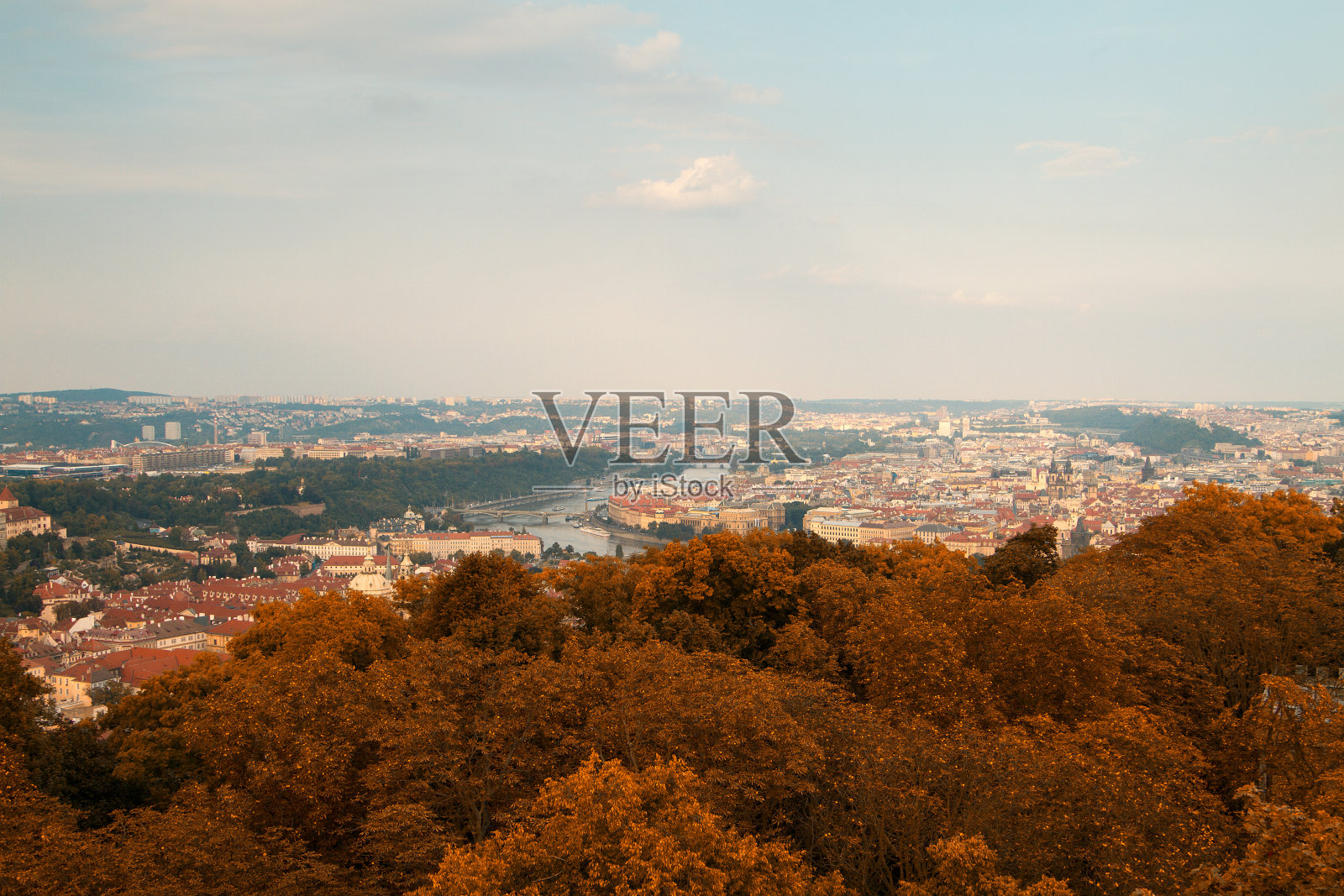鸟瞰布拉格照片摄影图片