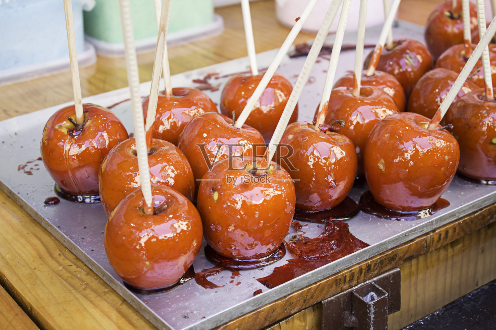 焦糖苹果照片摄影图片