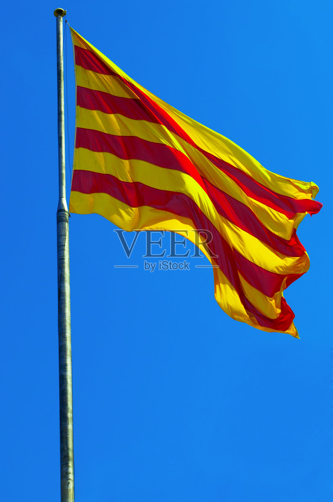 加泰罗尼亚旗帜照片摄影图片