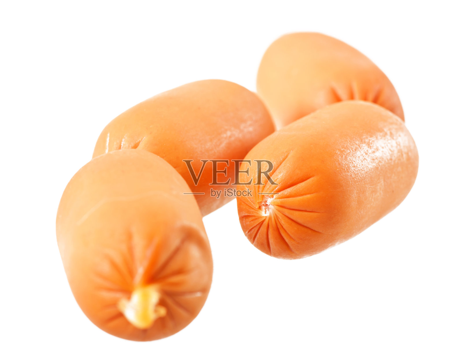 香肠孤立在白色背景上照片摄影图片