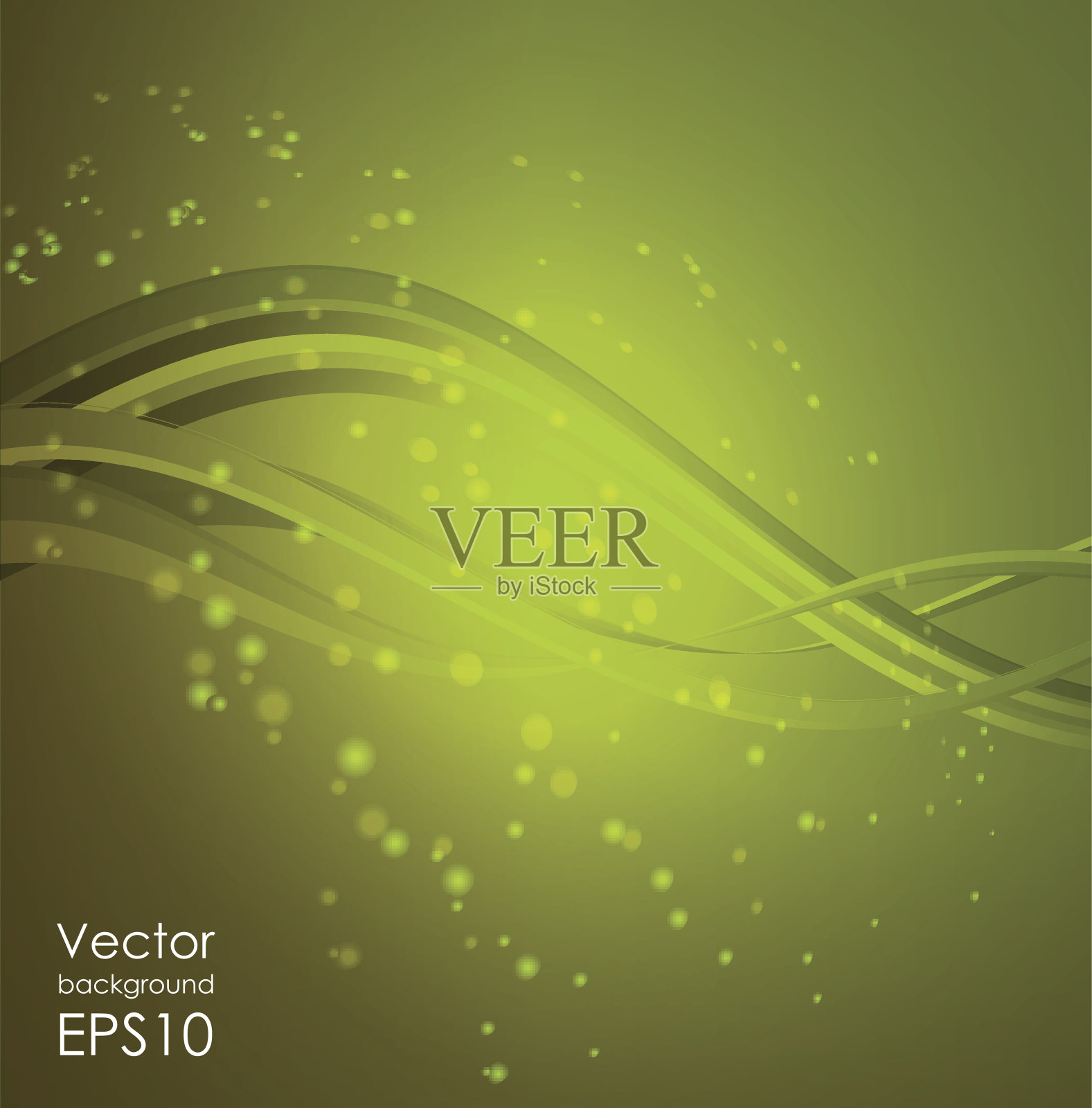 摘要绿色背景插画图片素材