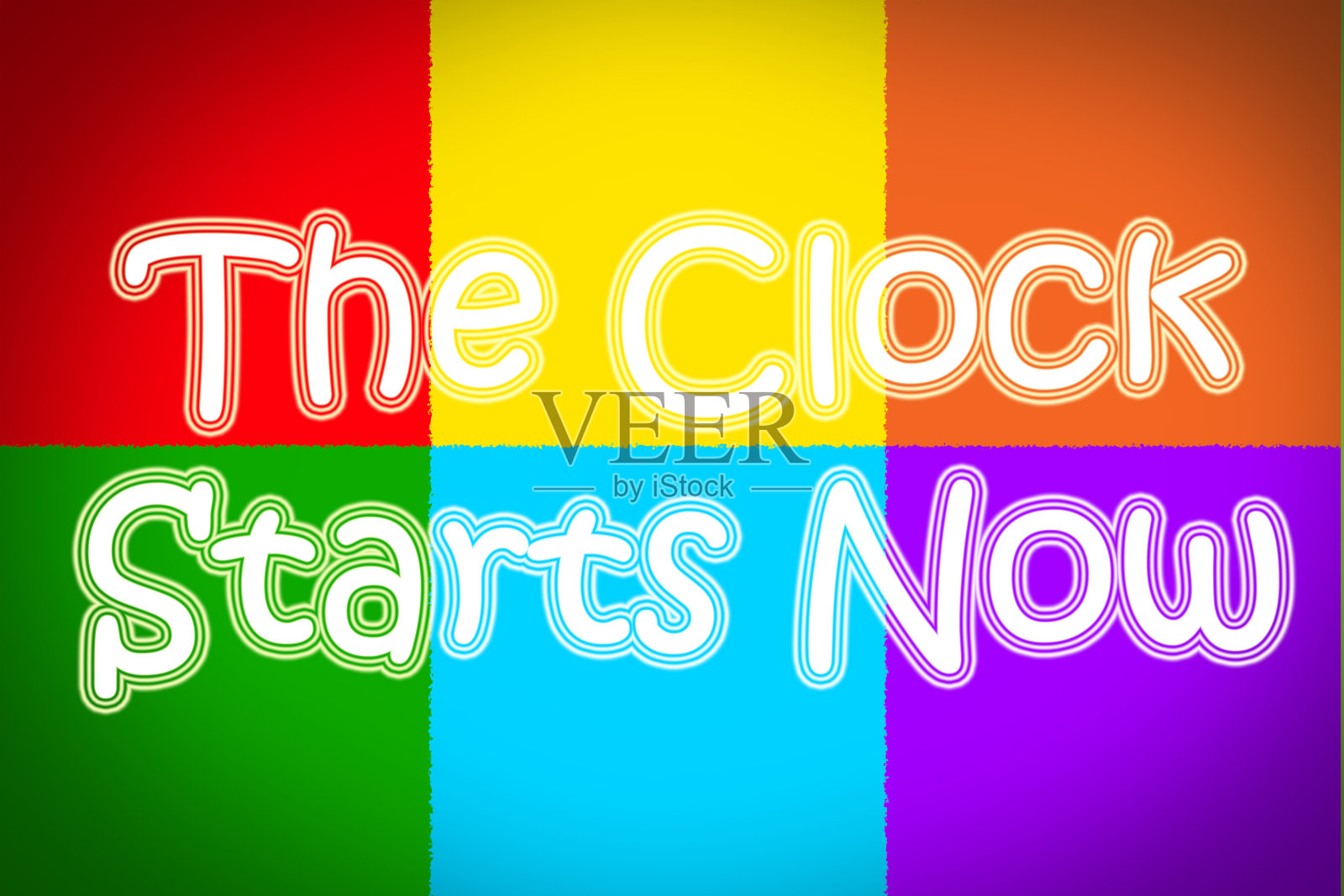 时钟从现在开始的概念照片摄影图片