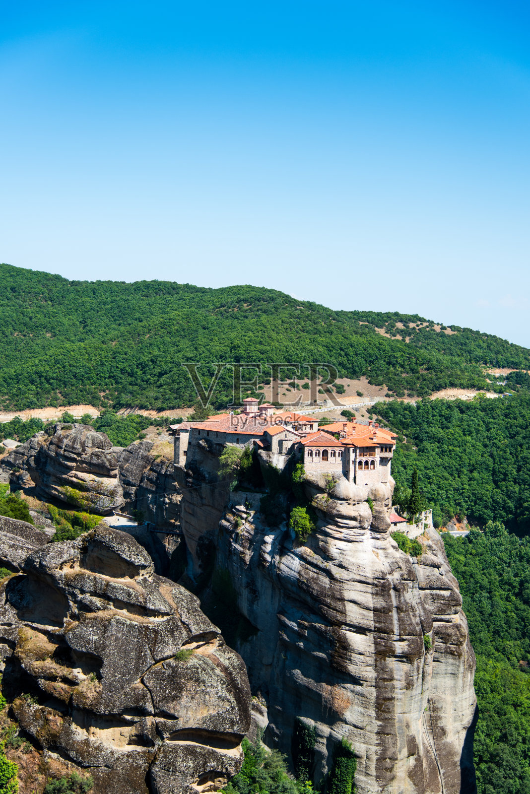 正统的迈泰奥拉修道院照片摄影图片