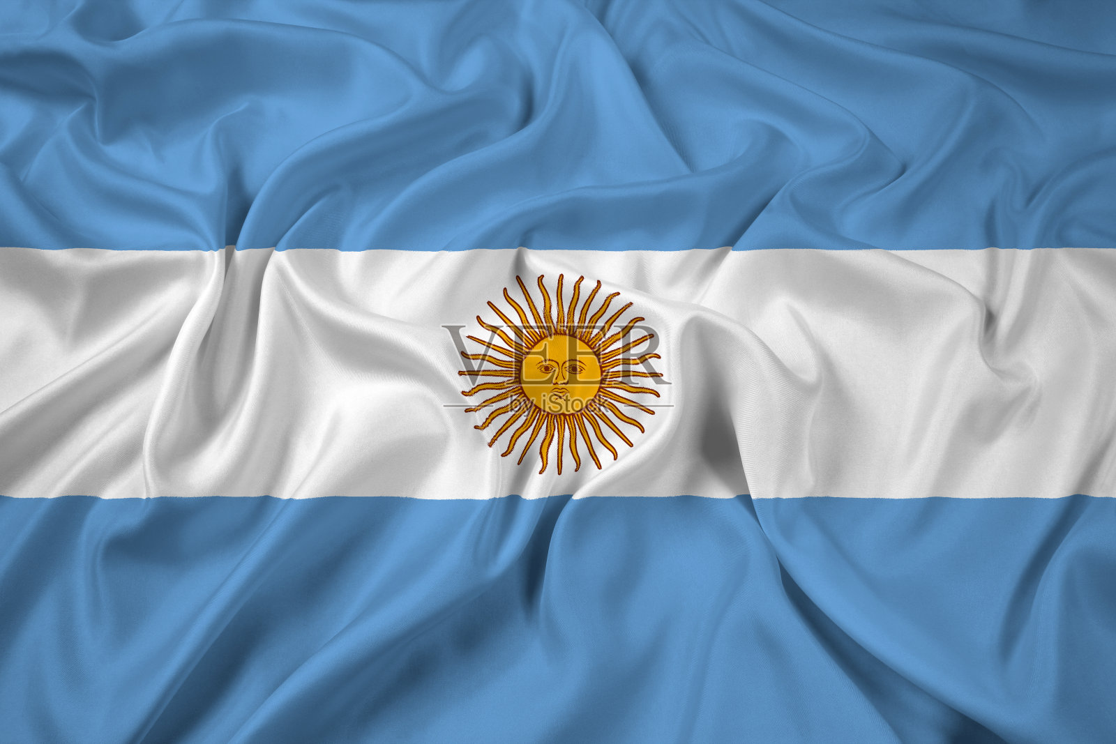 挥舞着阿根廷国旗照片摄影图片