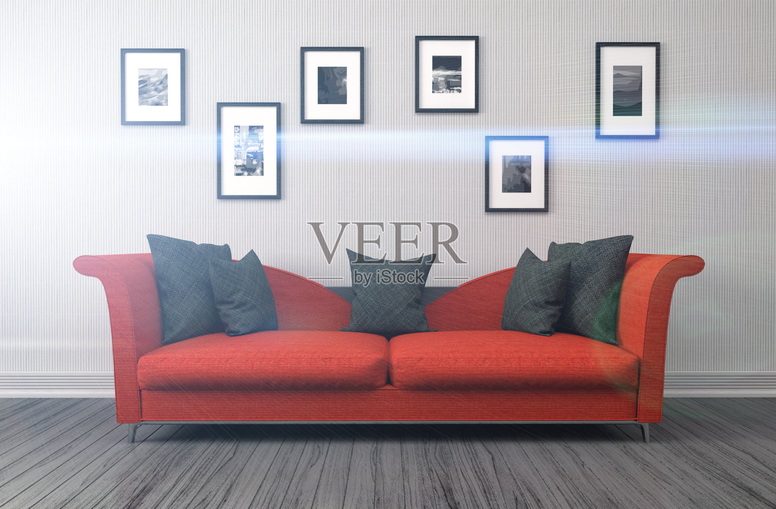 室内用沙发。三维演示照片摄影图片