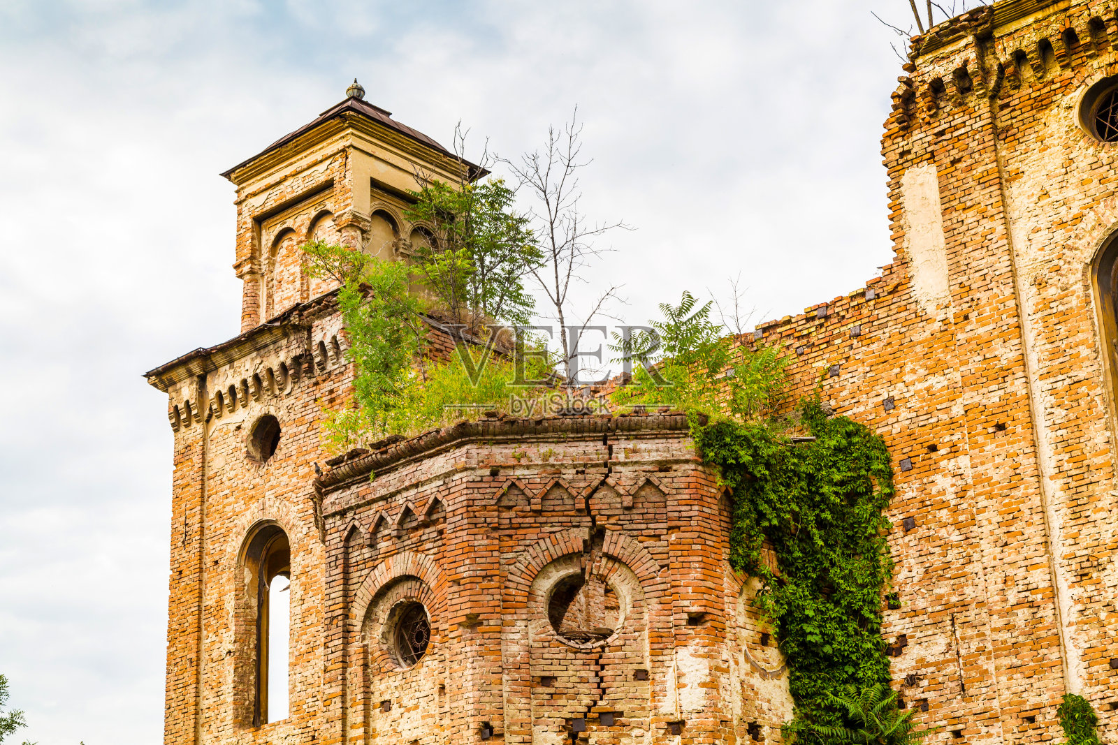 保加利亚维丁的一座废弃的犹太教堂照片摄影图片