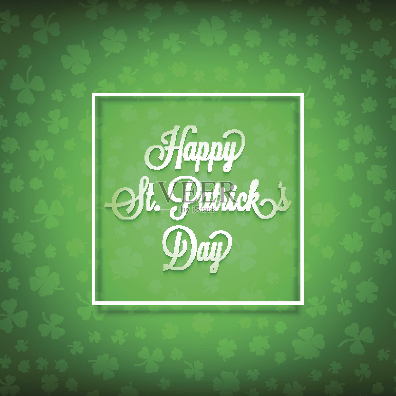 圣帕特里克节2-01快乐插画图片素材