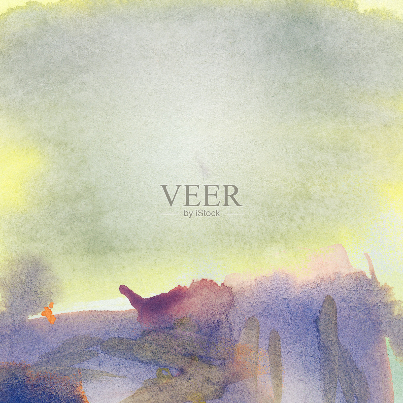 抽象彩色水彩背景插画图片素材