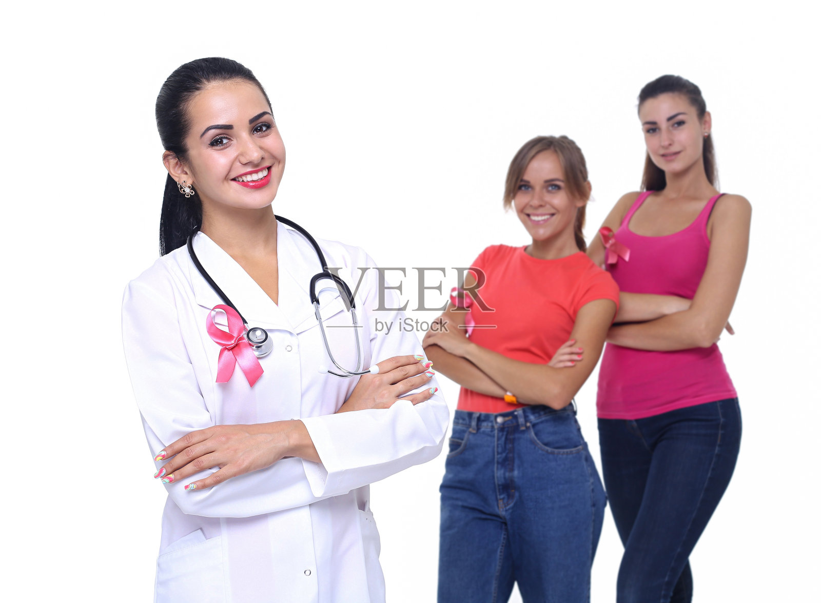 认识乳腺癌健康概念。照片摄影图片