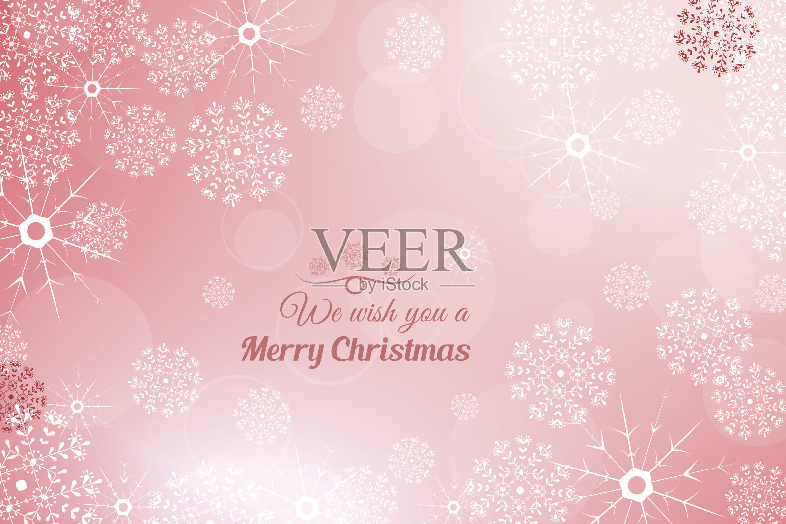 矢量我们祝你圣诞快乐抽象的浅红色插画图片素材