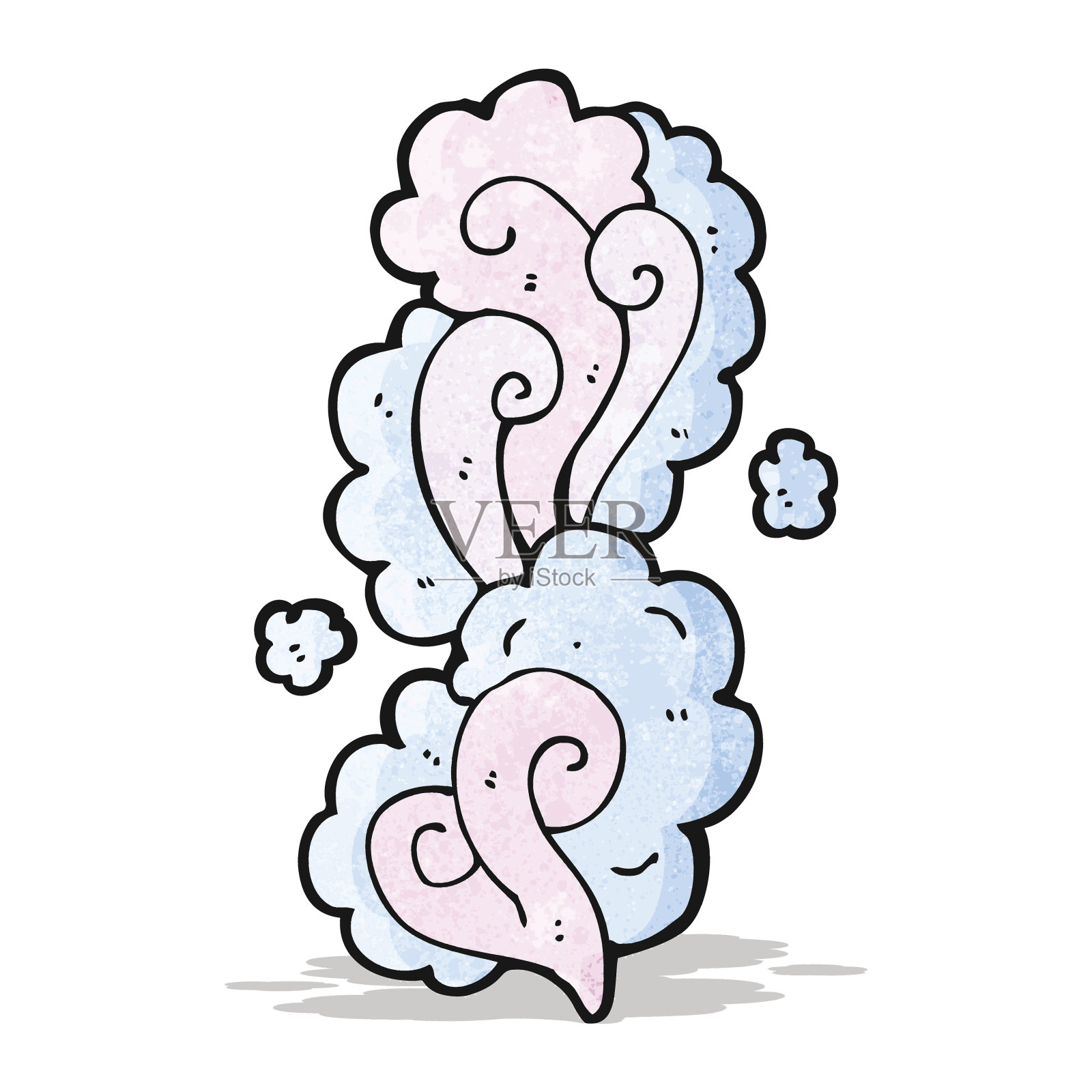 魔幻烟雾卡通元素插画图片素材