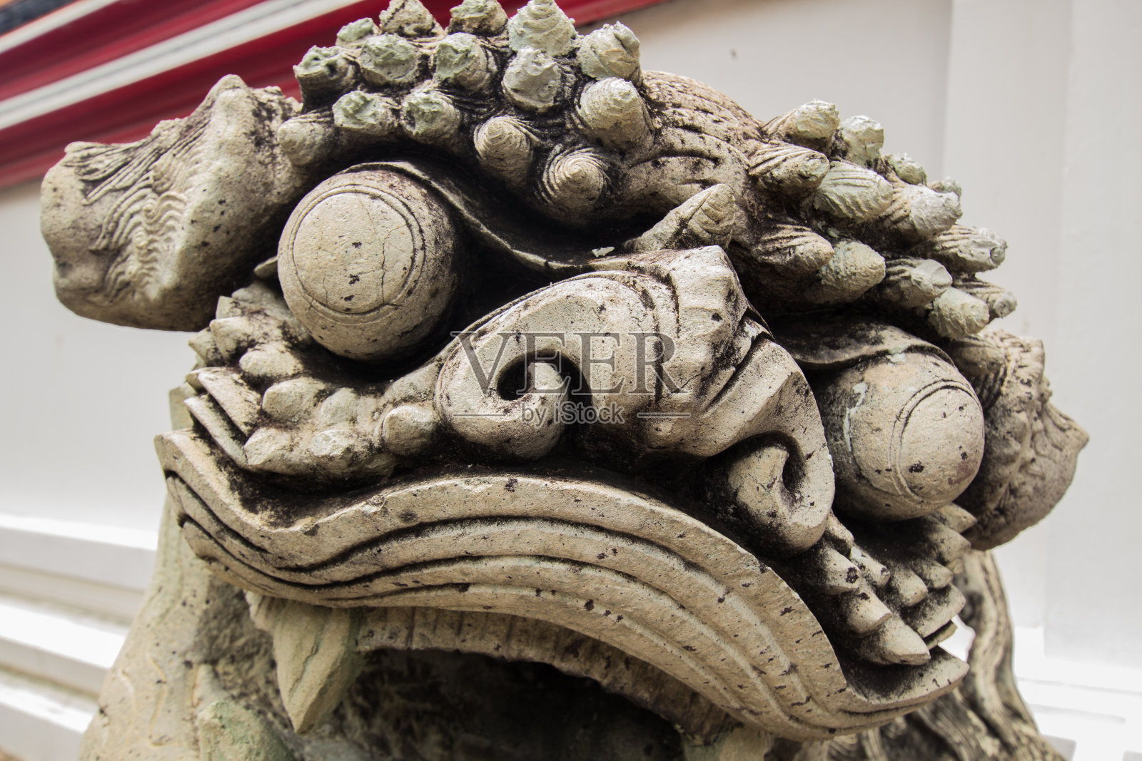 泰国wat po的狮子雕像照片摄影图片