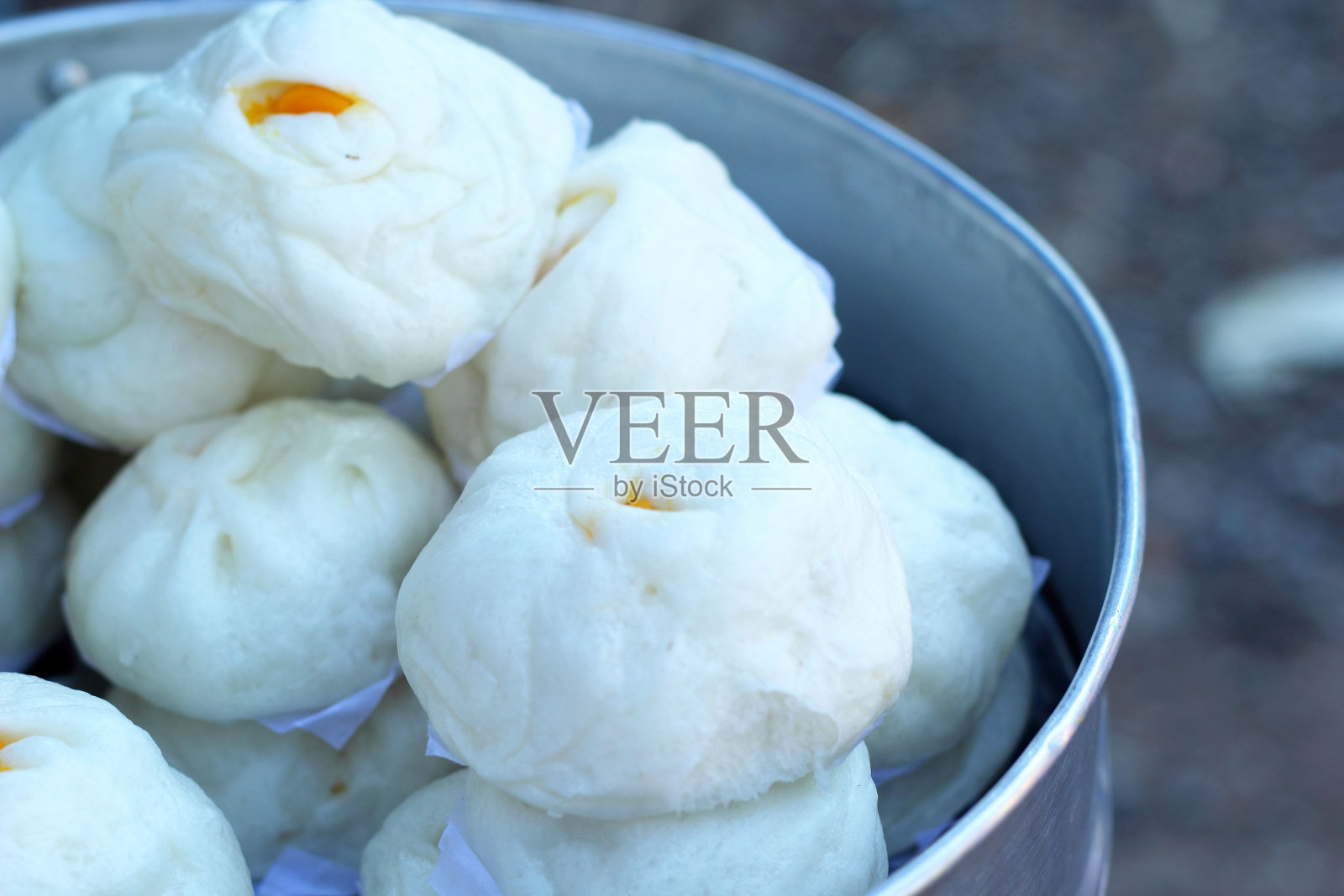 市场上的中国馒头照片摄影图片