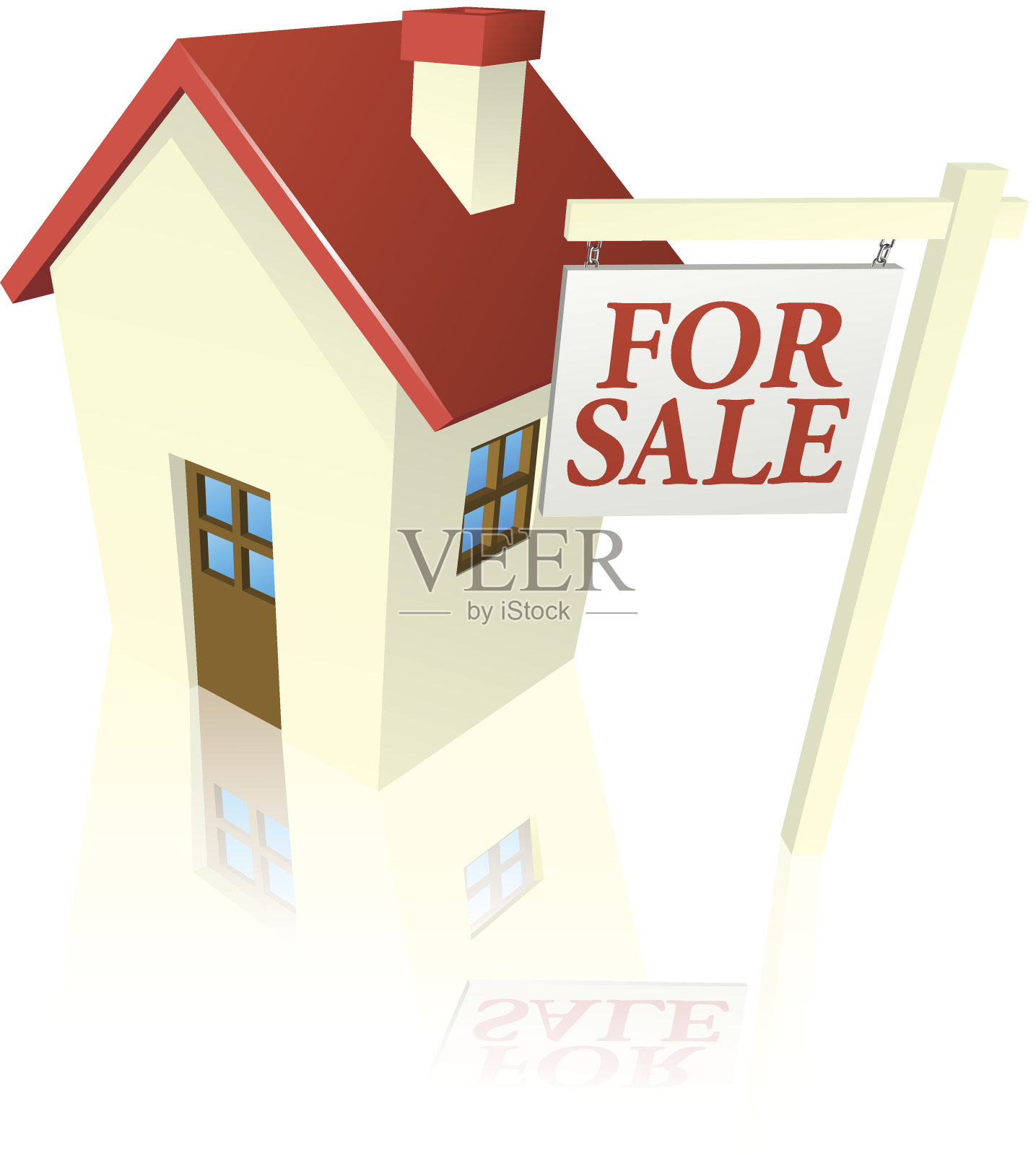 待售房屋图片插画图片素材