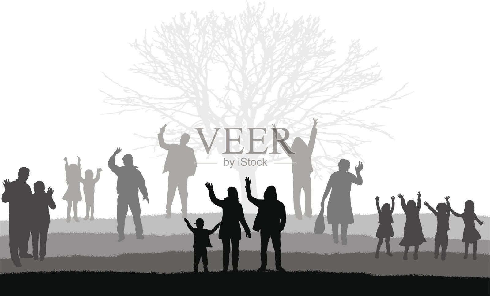 群人插画图片素材