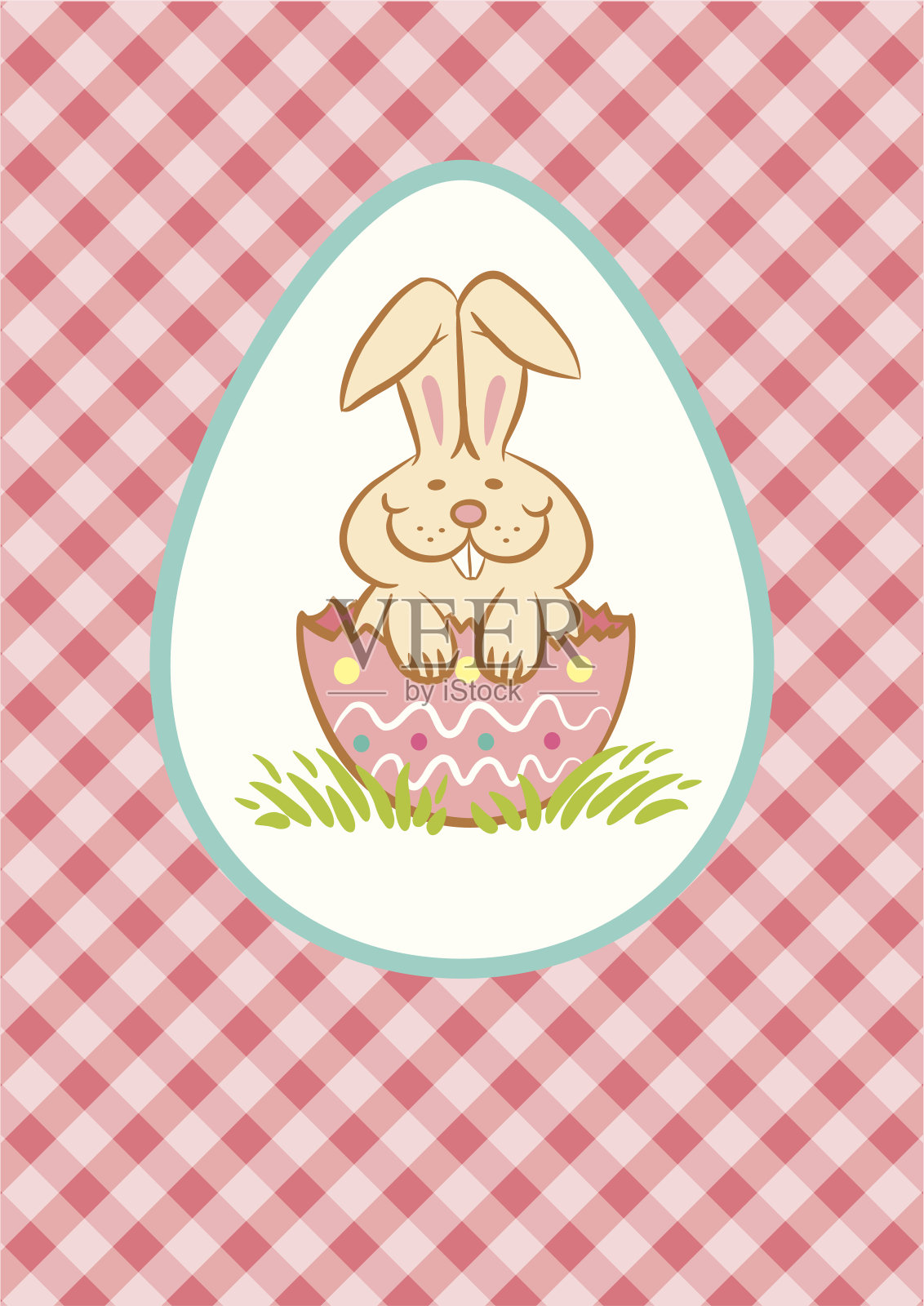 复活节兔子插画图片素材