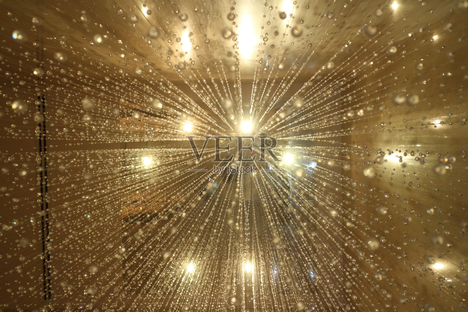 闪烁的复古灯光背景。照片摄影图片