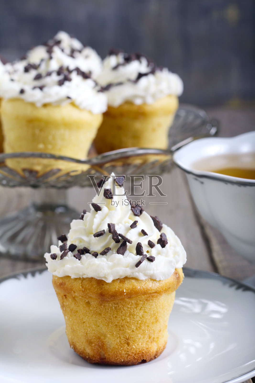 纸杯蛋糕照片摄影图片