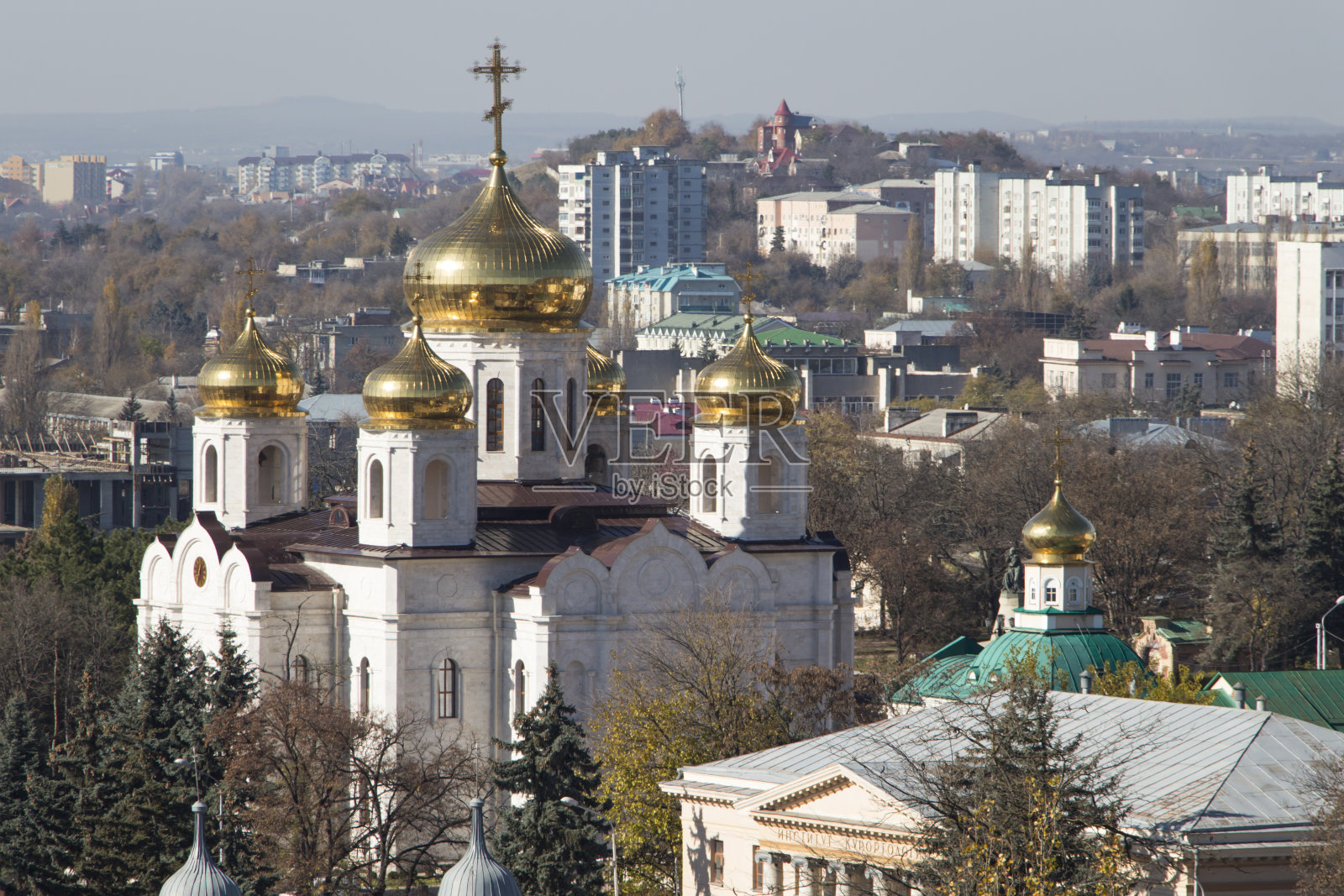 俄罗斯皮亚提戈尔斯克的救世主大教堂照片摄影图片