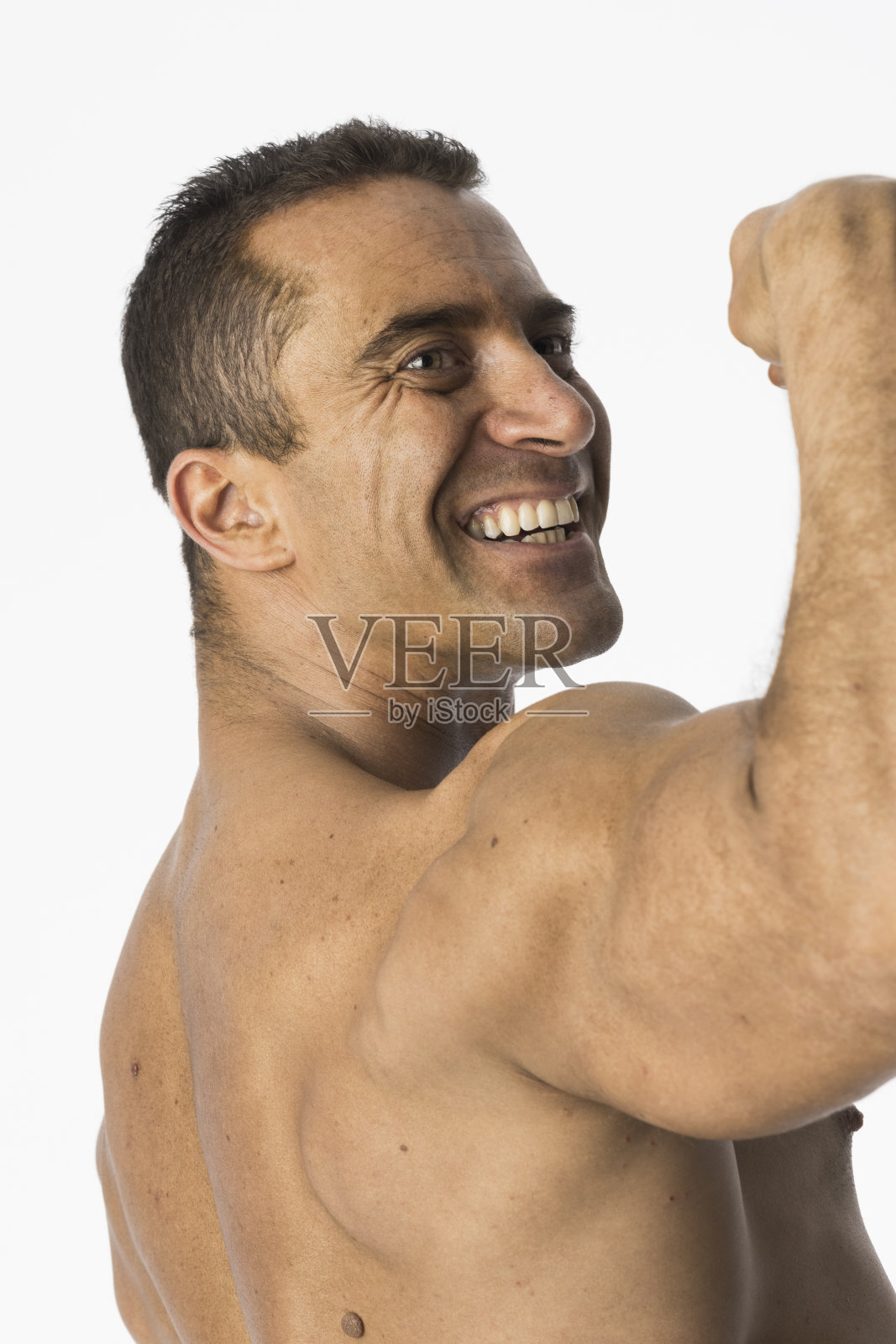 健壮男人的肖像照片摄影图片