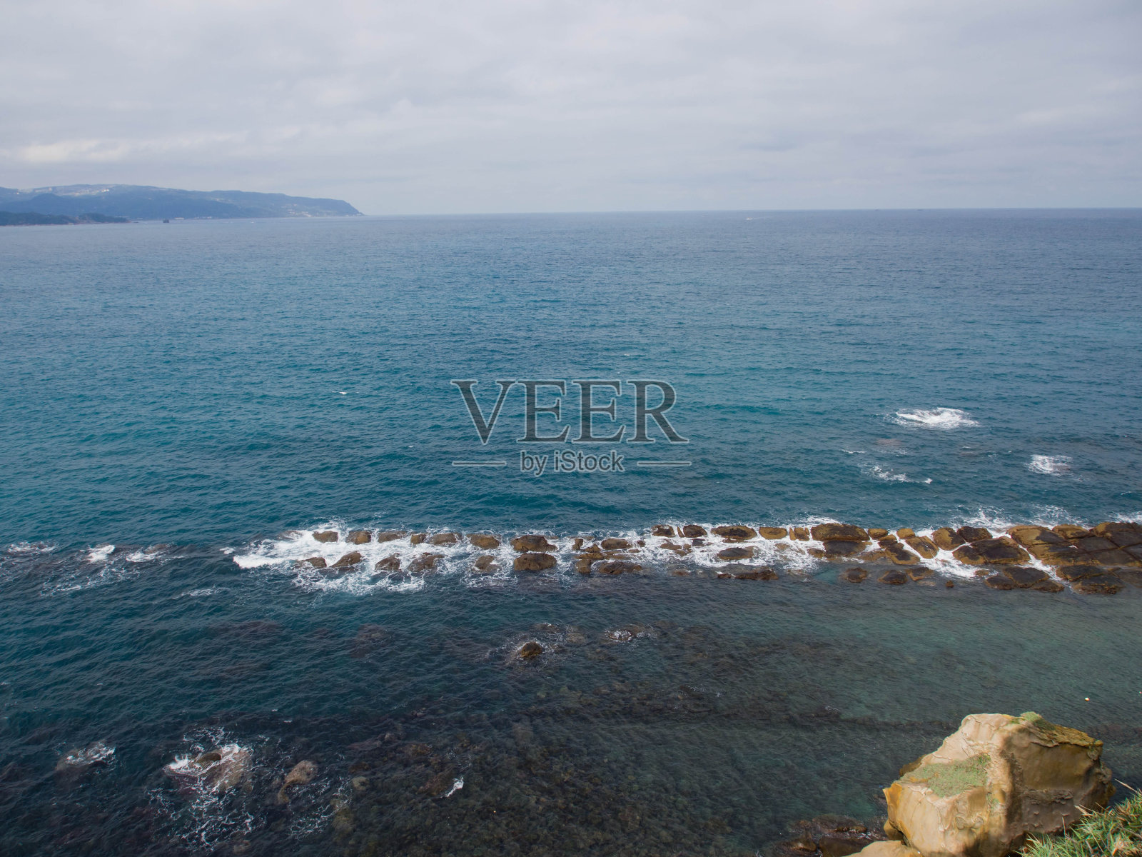 台湾野柳地质公园的豆腐岩照片摄影图片