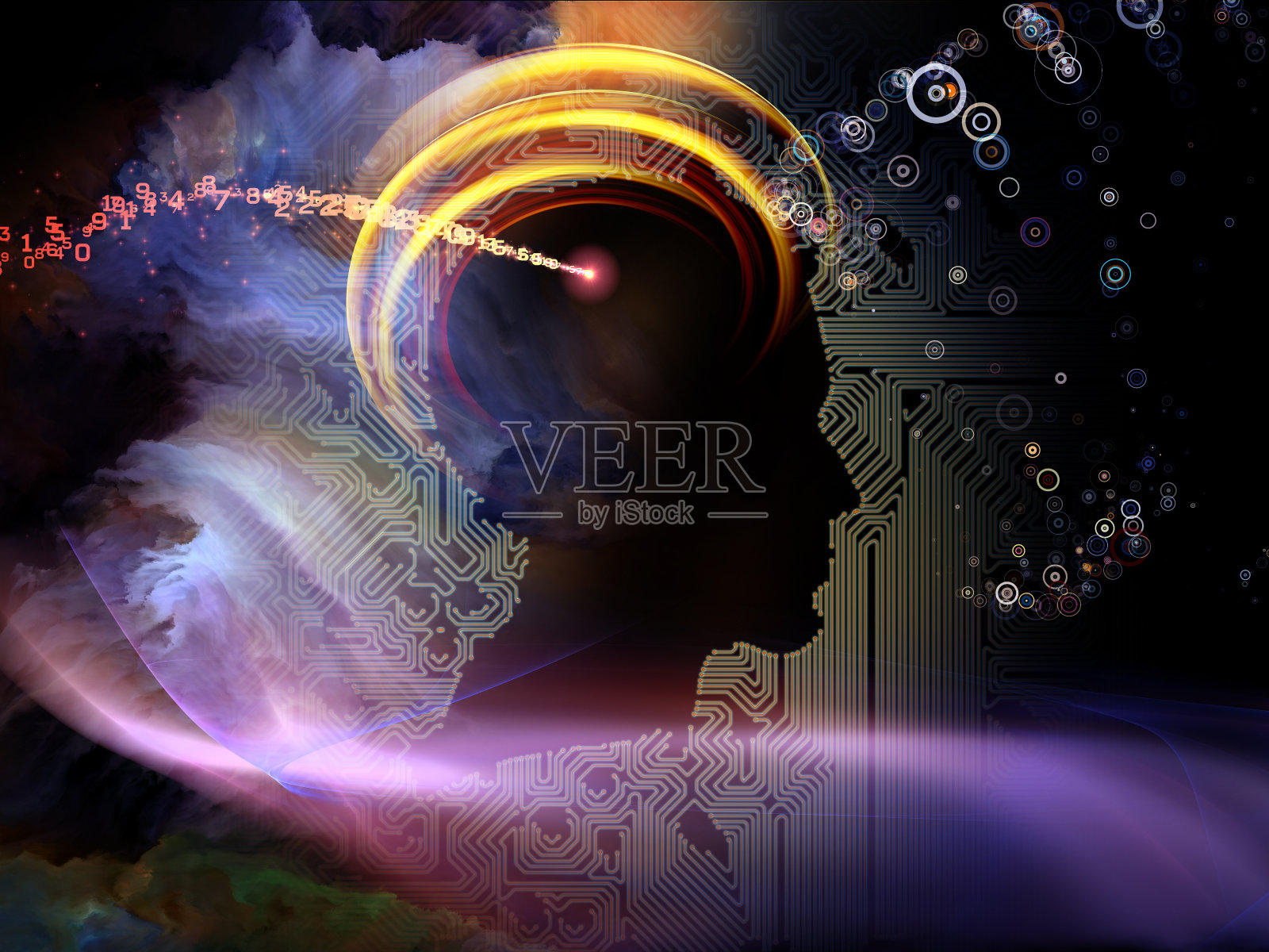 电路智能之光照片摄影图片