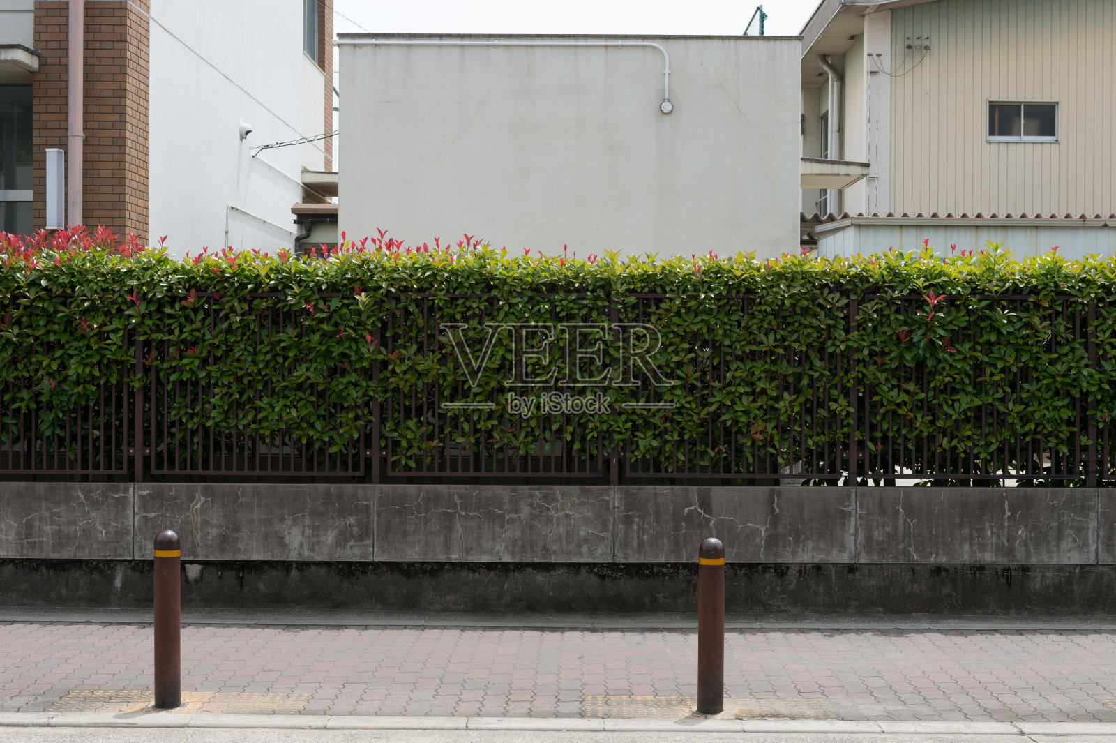 街道墙上的空白大广告牌照片摄影图片