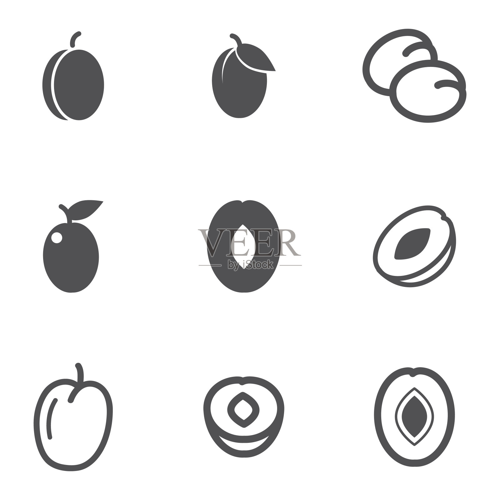 李子图标图标素材