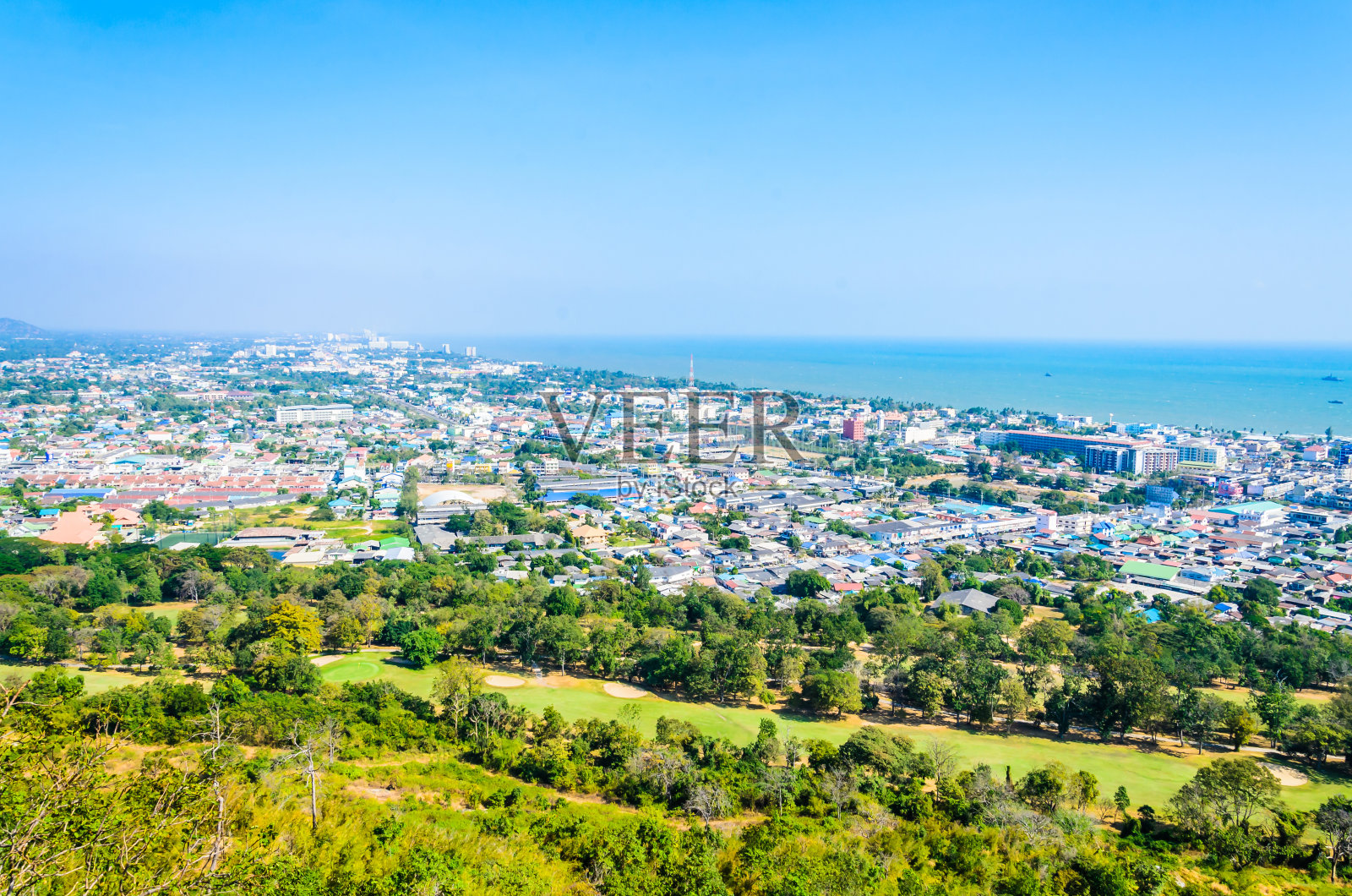 泰国碧府的城市景观照片摄影图片