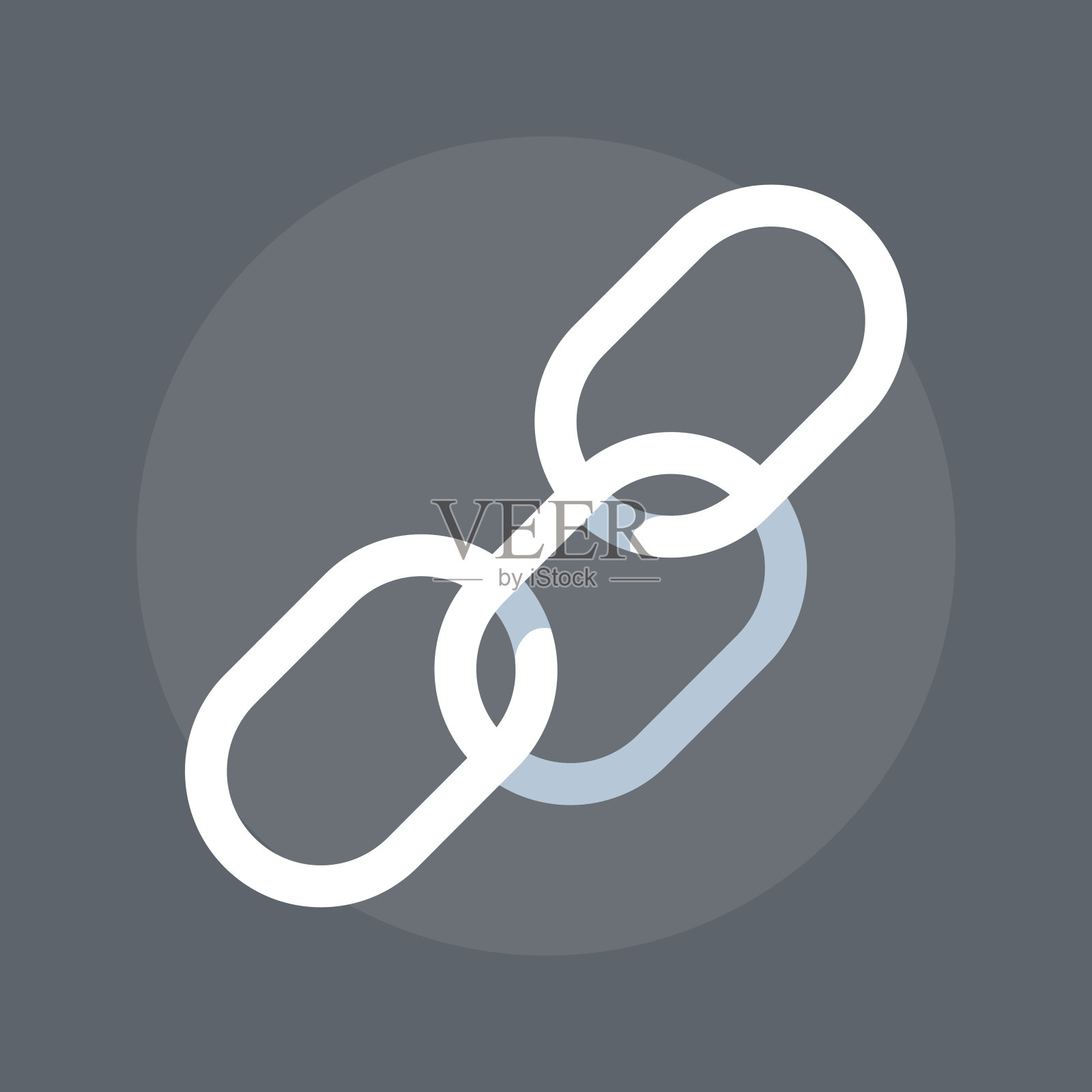 网页链接平面风格，彩色，矢量图标图标素材