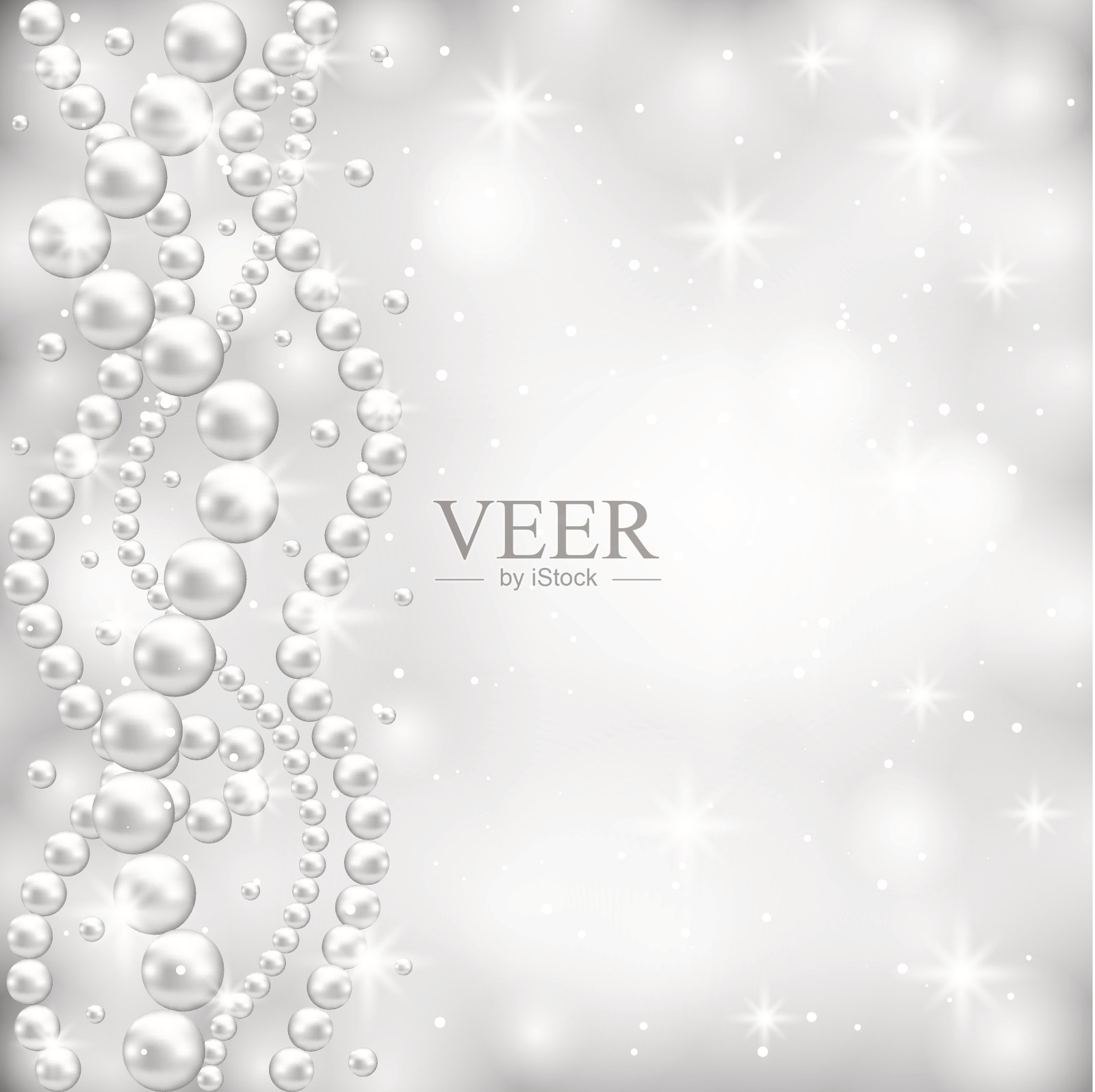 珍珠项链插画图片素材