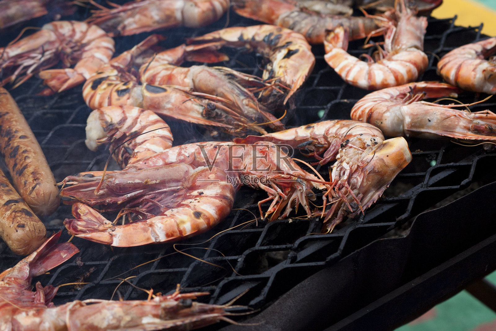 烤虾照片摄影图片