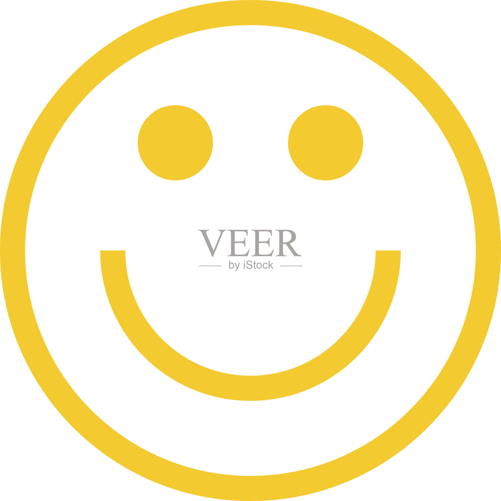 快乐笑脸平面风格插画图片素材