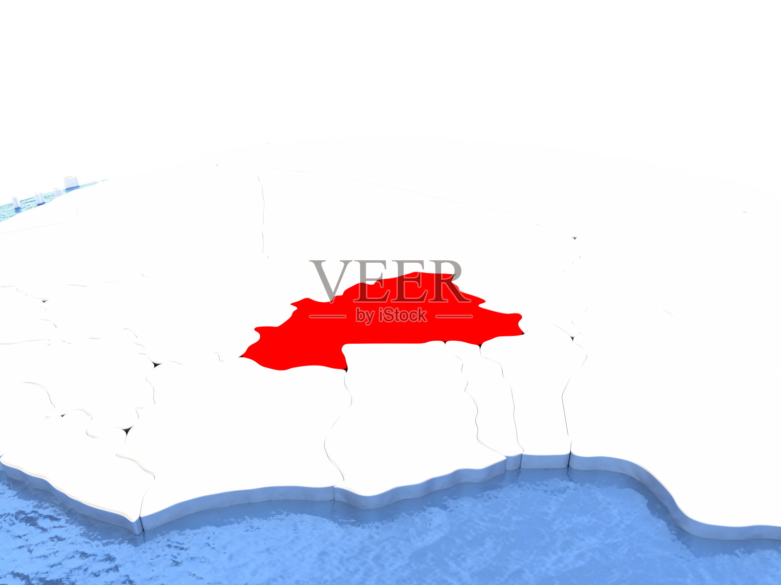 全球布吉纳法索地图照片摄影图片