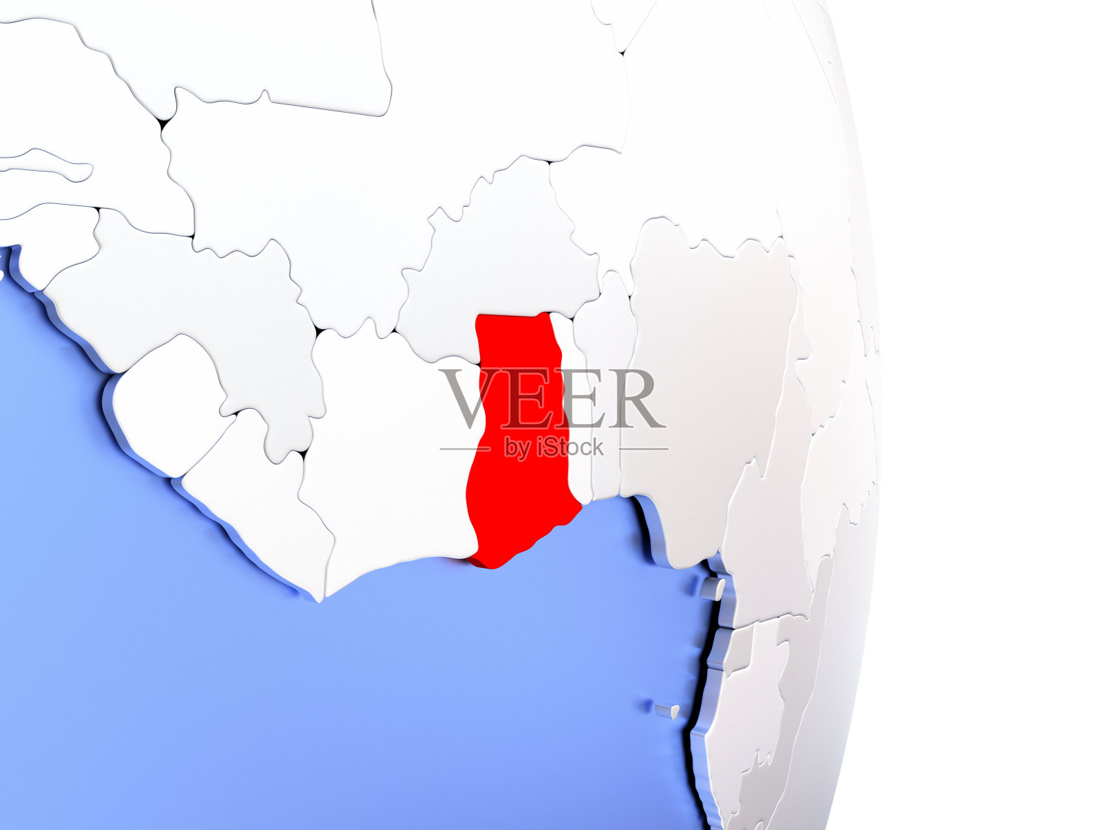 加纳在优雅的现代3D球照片摄影图片