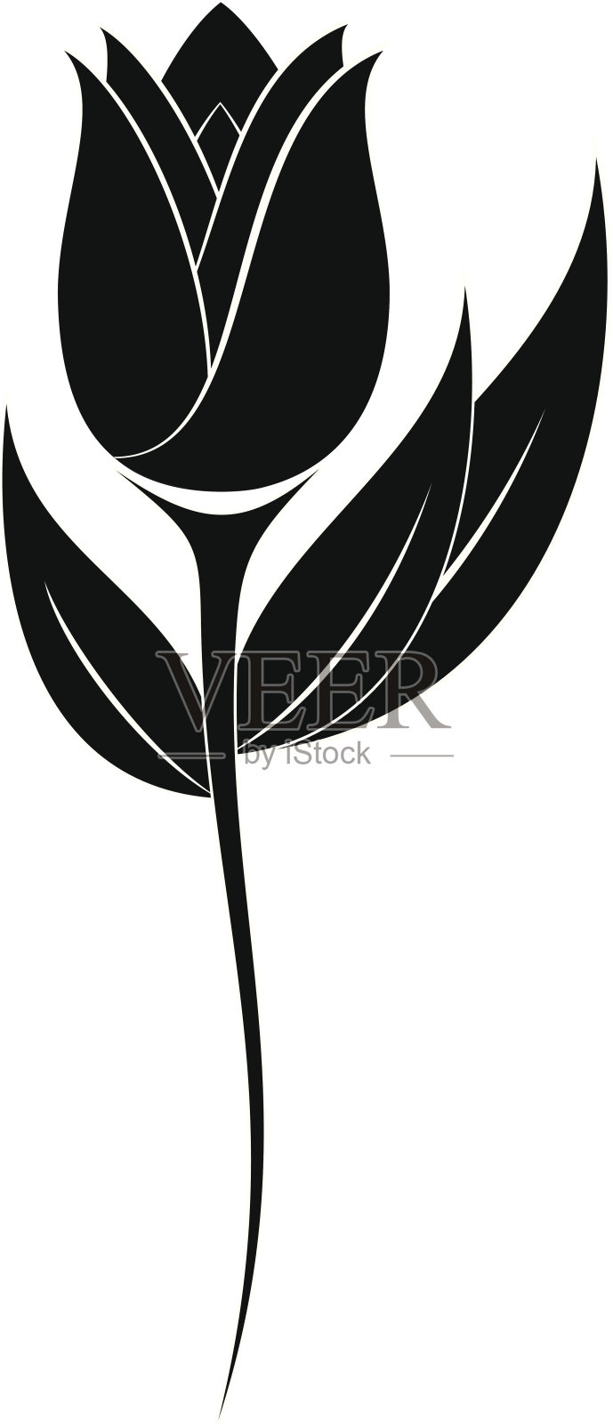 花的轮廓设计元素图片