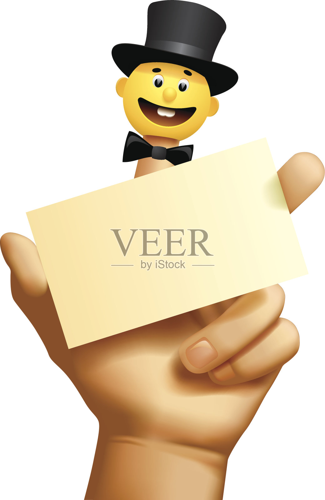 手指木偶插画图片素材